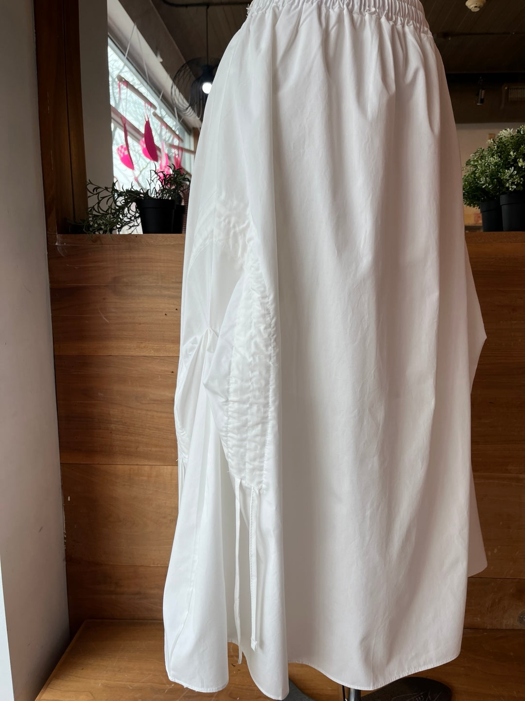 Rounded Hip Synch Maxi Skirt
