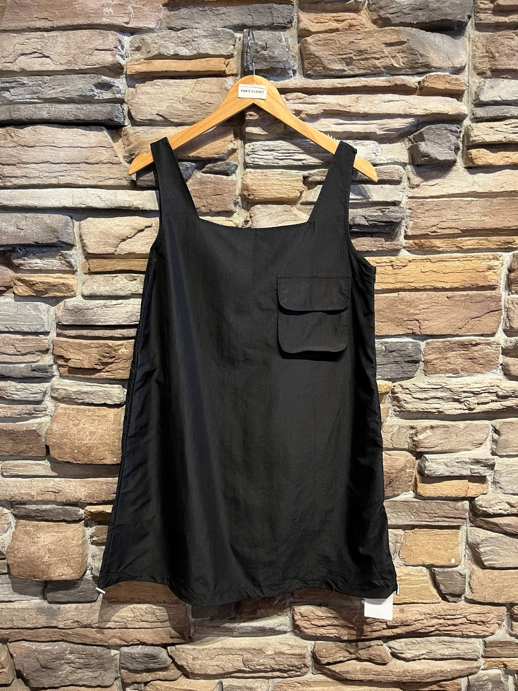 Denim Weave Nylon Mini Dress