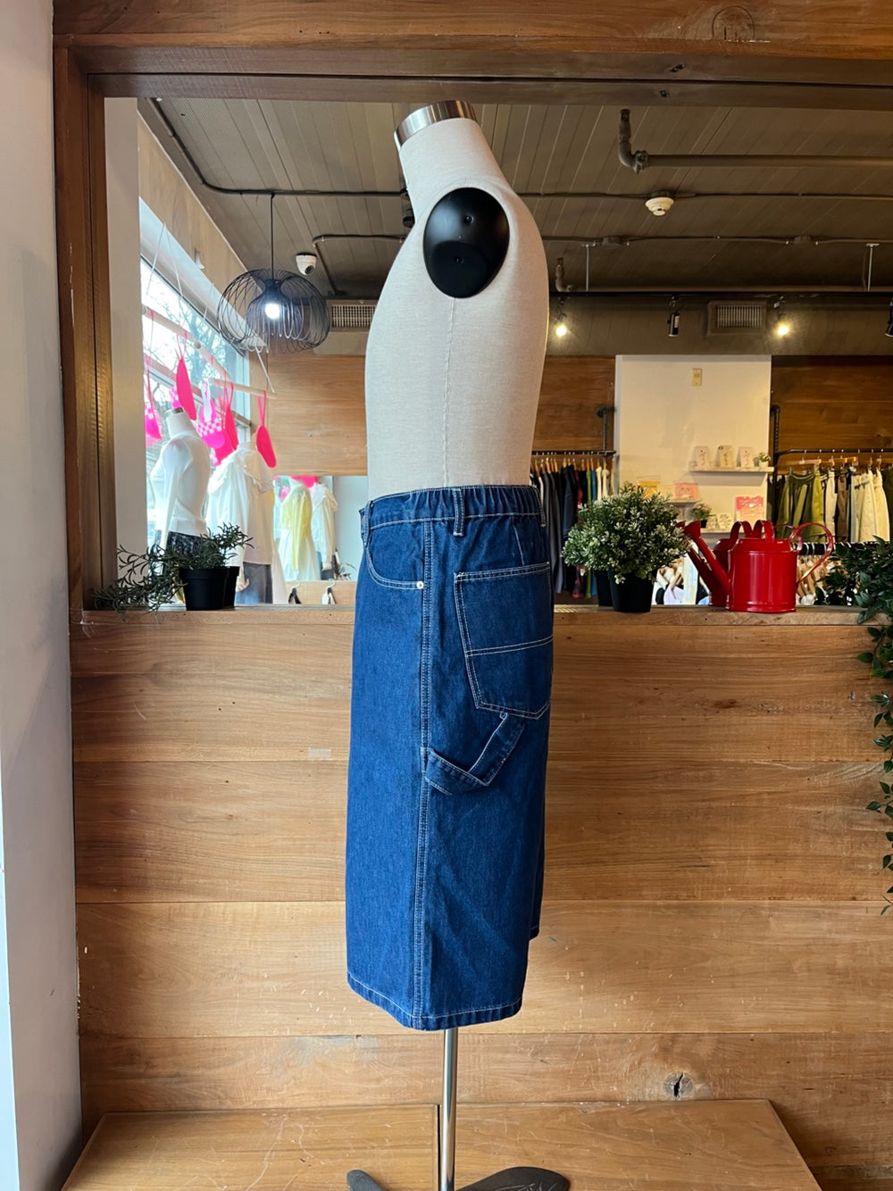 Denim Cargo Shorts