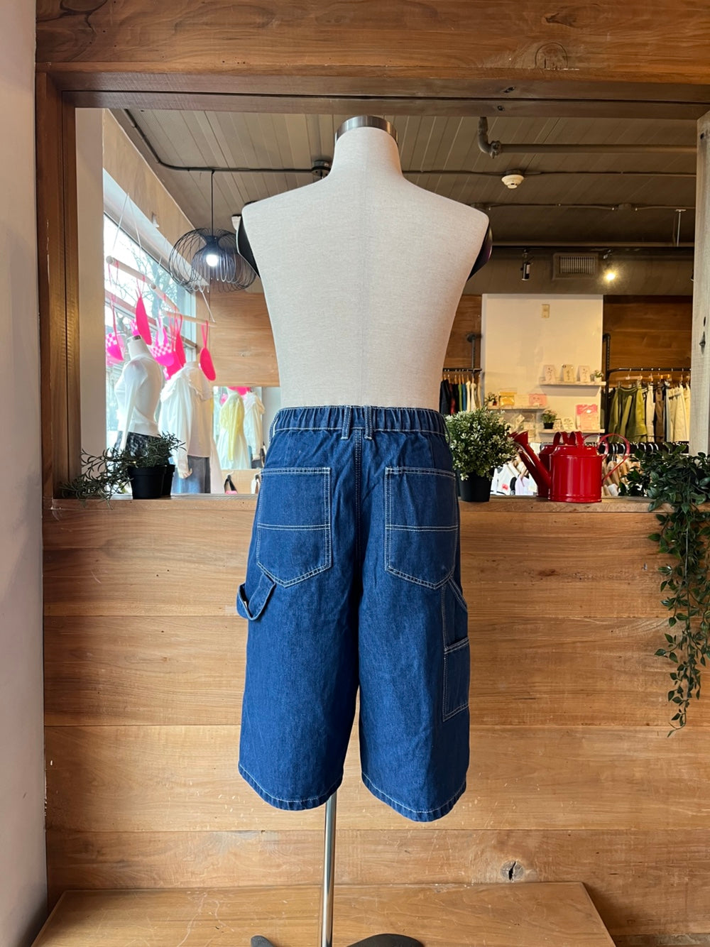Denim Cargo Shorts