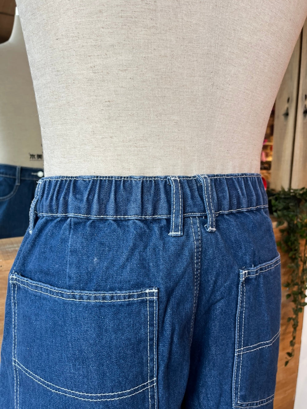 Denim Cargo Shorts