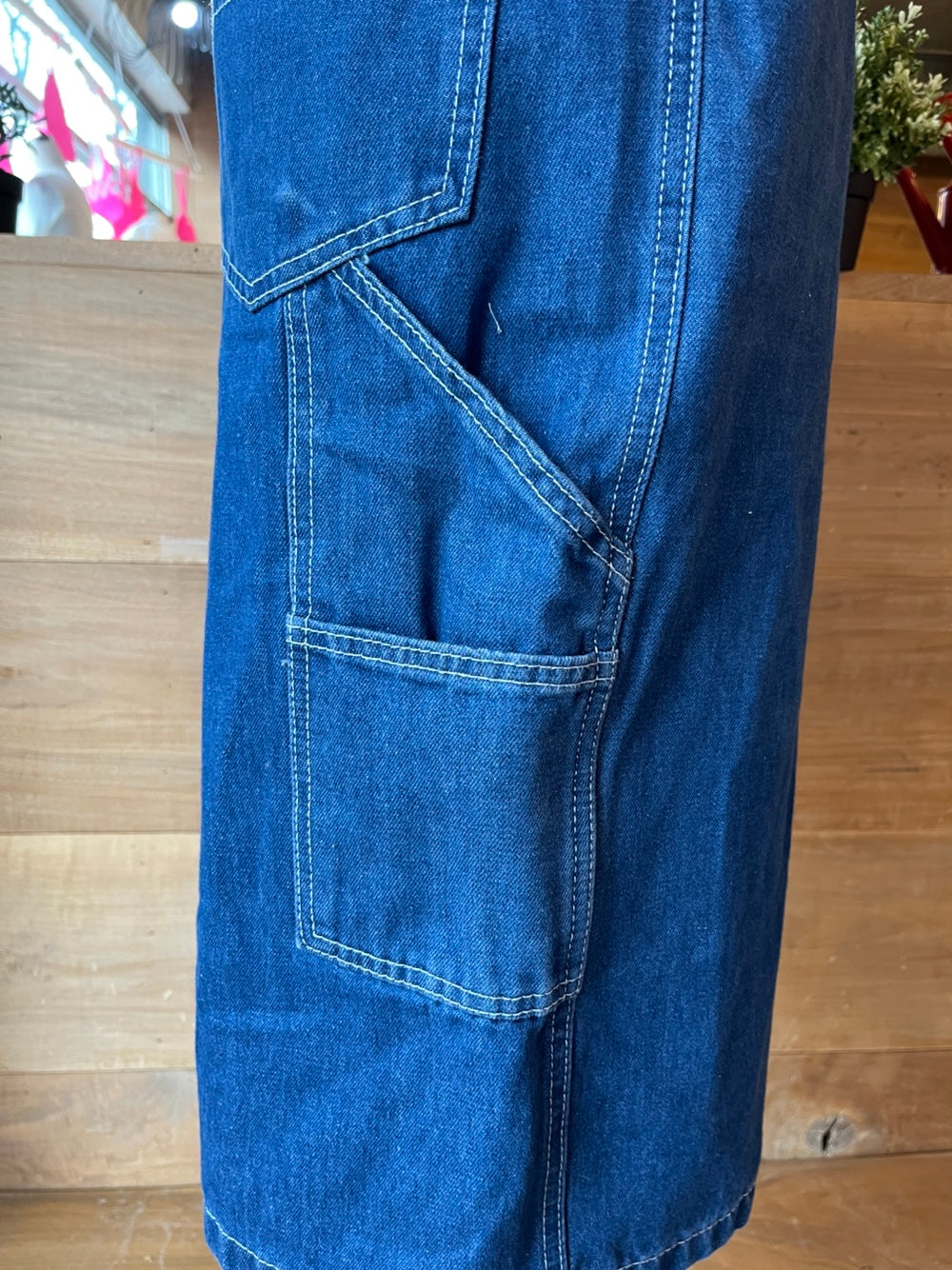 Denim Cargo Shorts