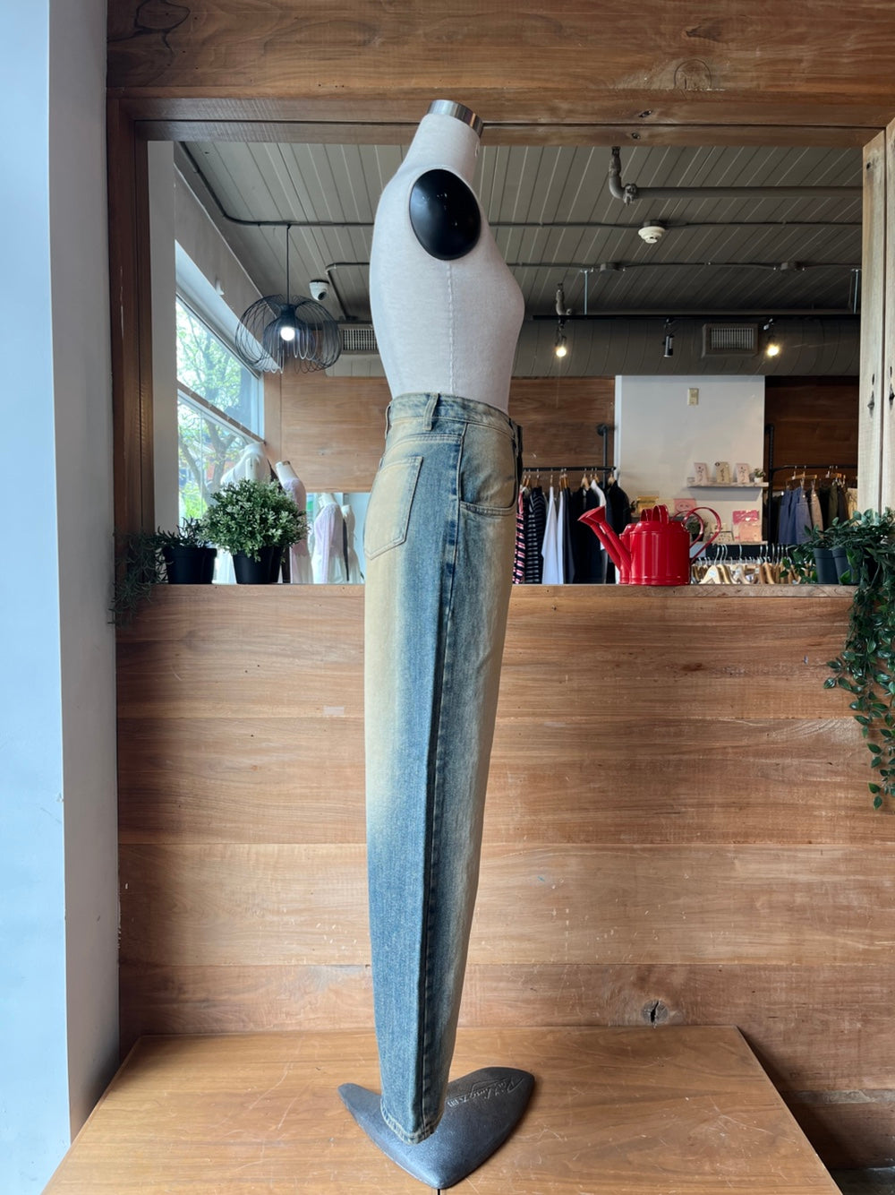 Washed out Wide Leg Jeans