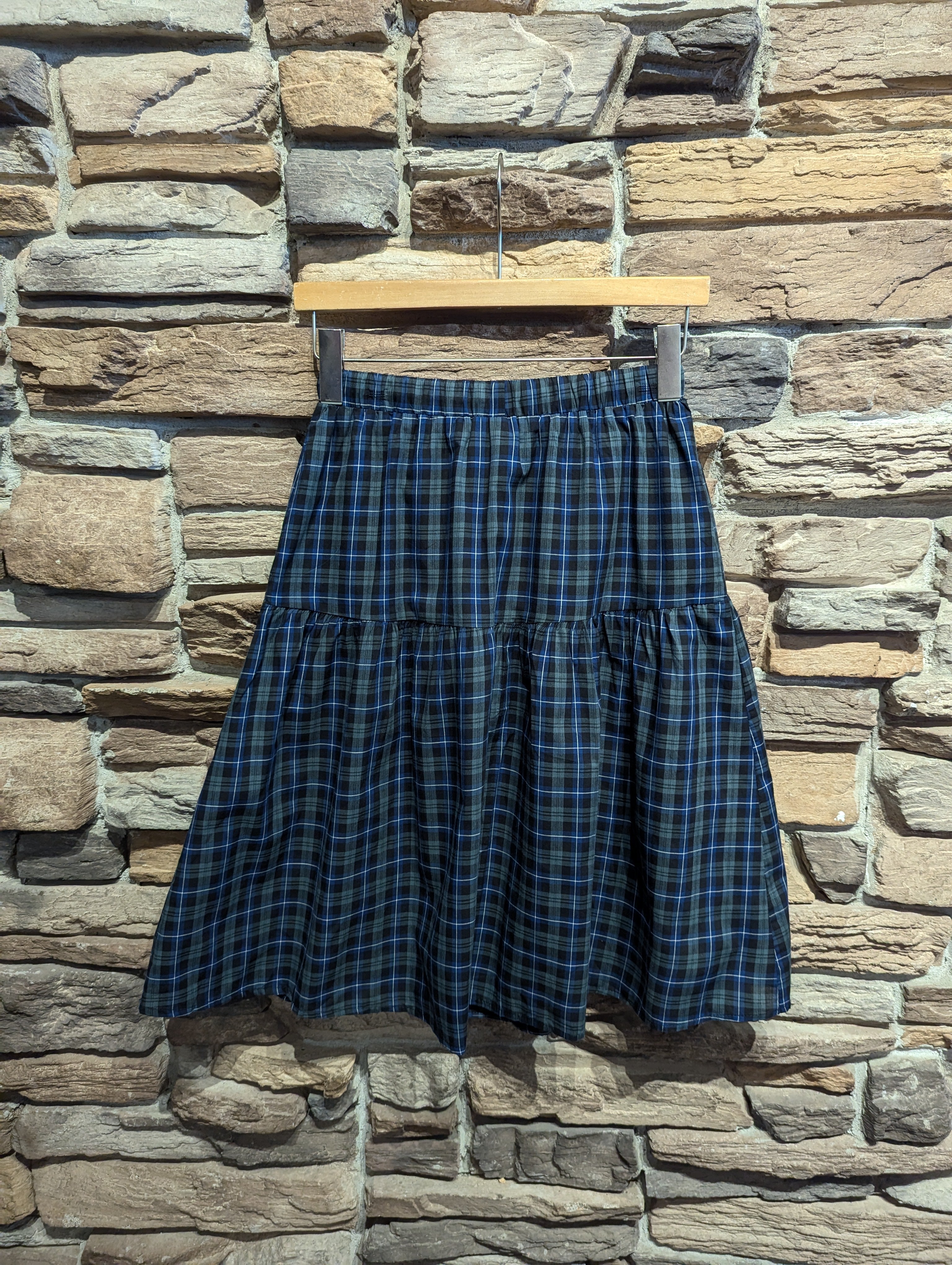 Plaid Midi Skirt
