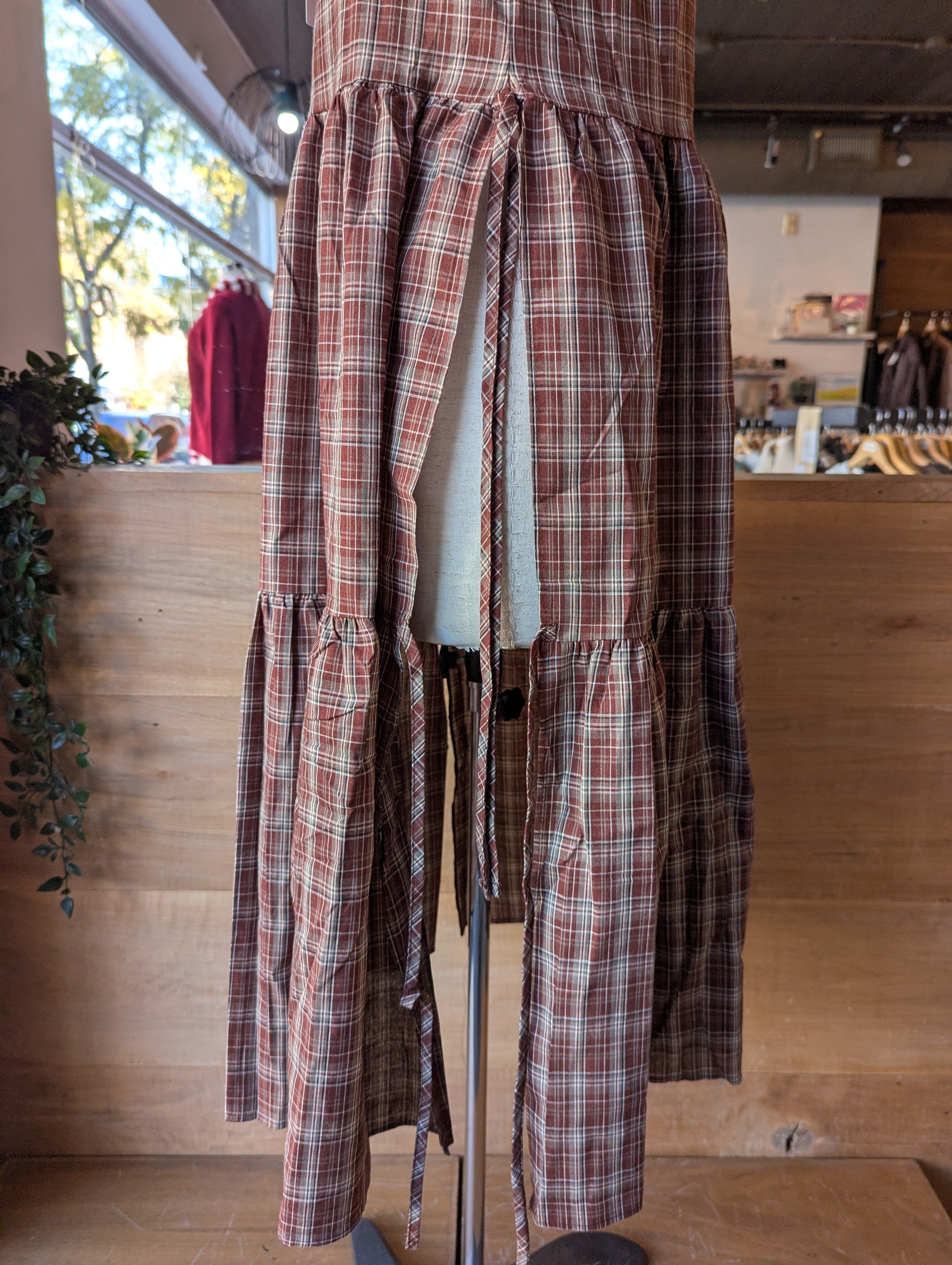 Plaid Apron Dress