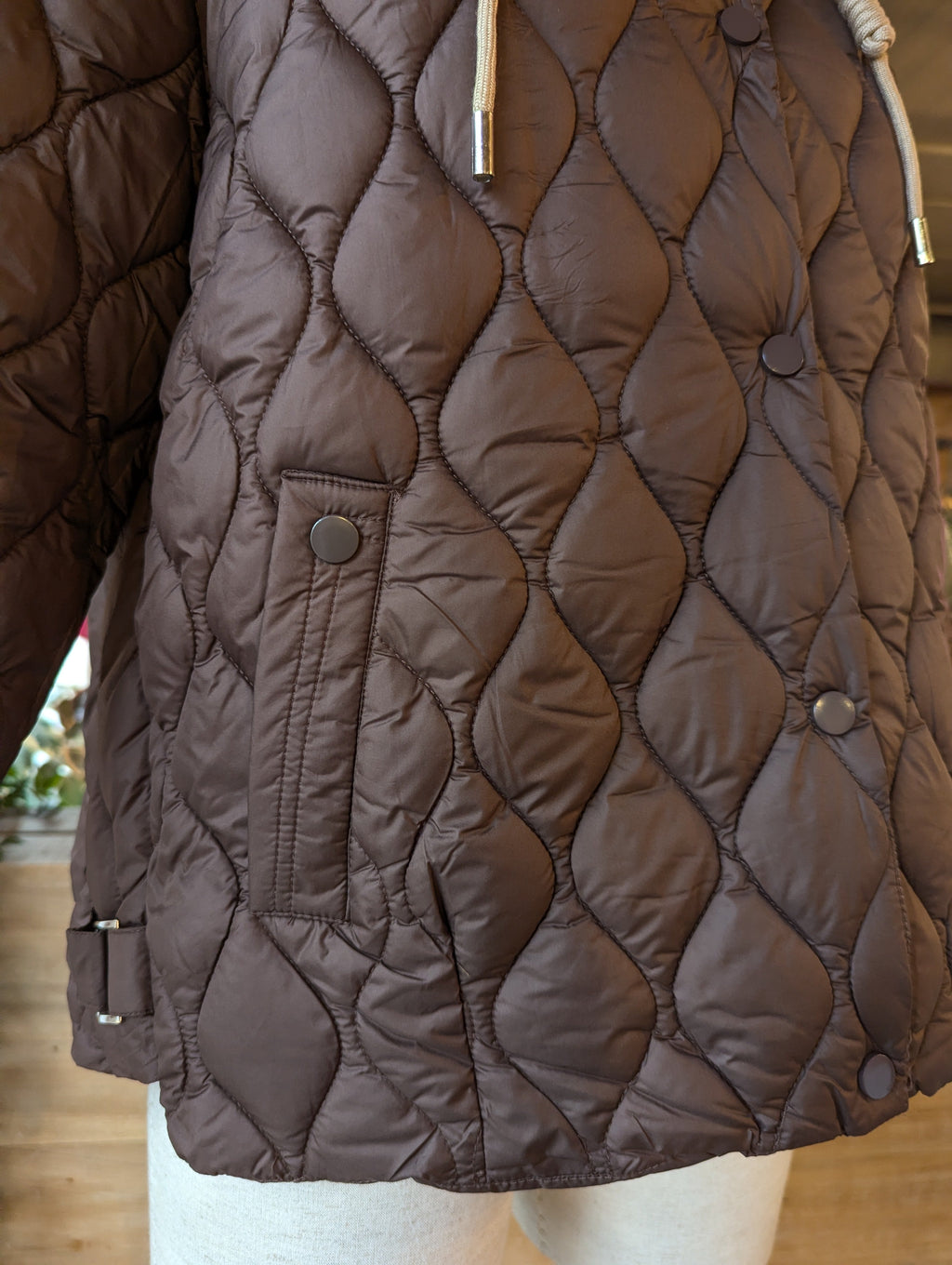 Quilted Puffer Jacket with Hood