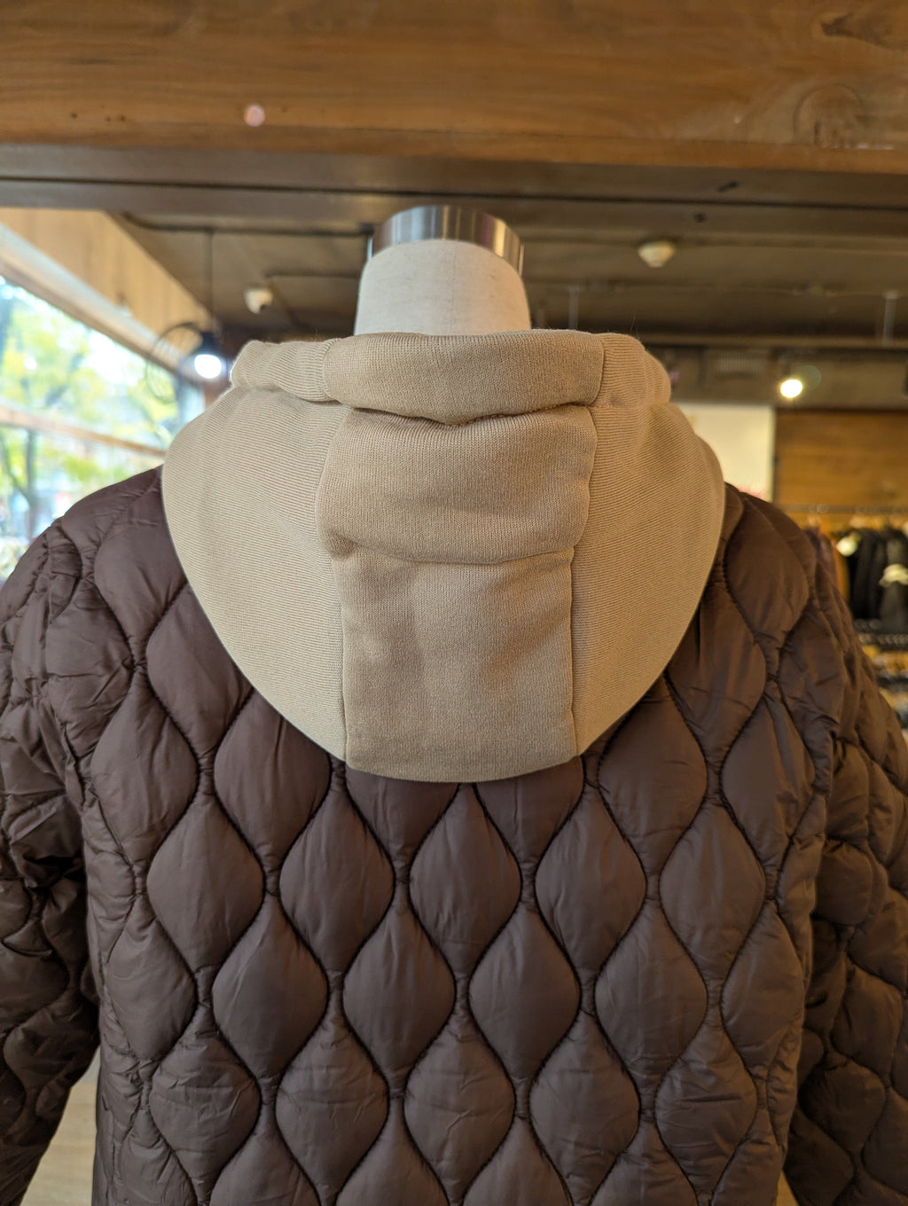 Quilted Puffer Jacket with Hood