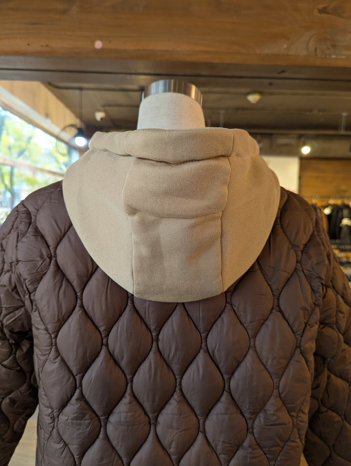 Quilted Puffer Jacket with Hood