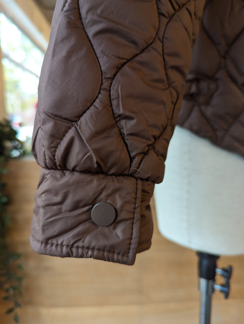 Quilted Puffer Jacket with Hood
