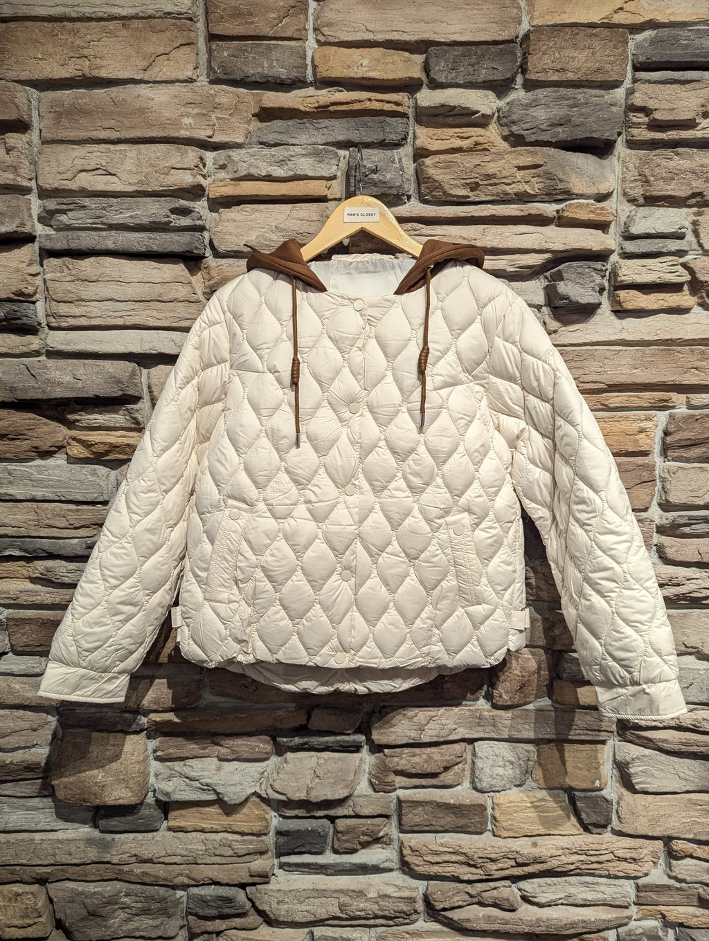 Quilted Puffer Jacket with Hood