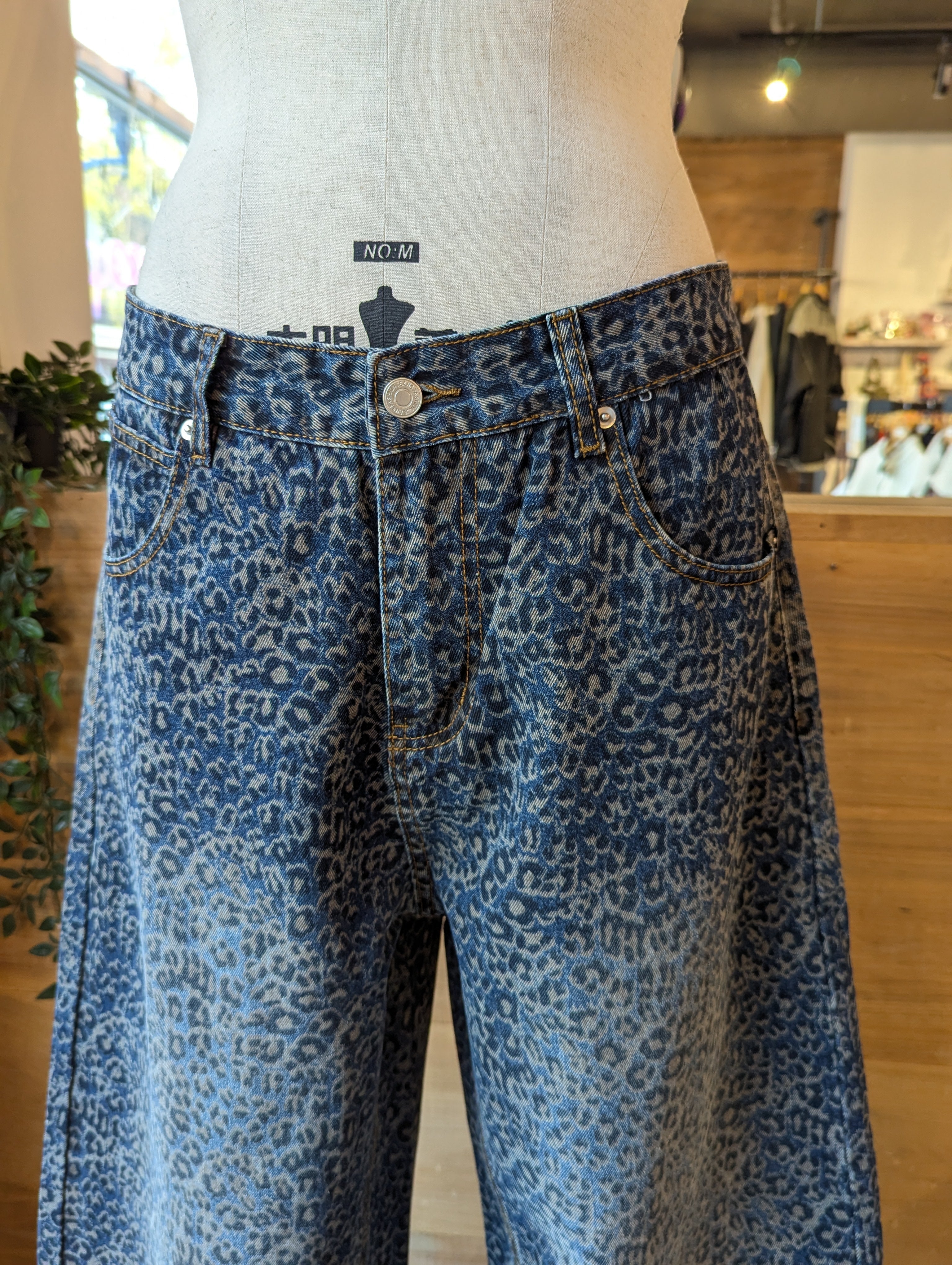 Leopard Print Jeans