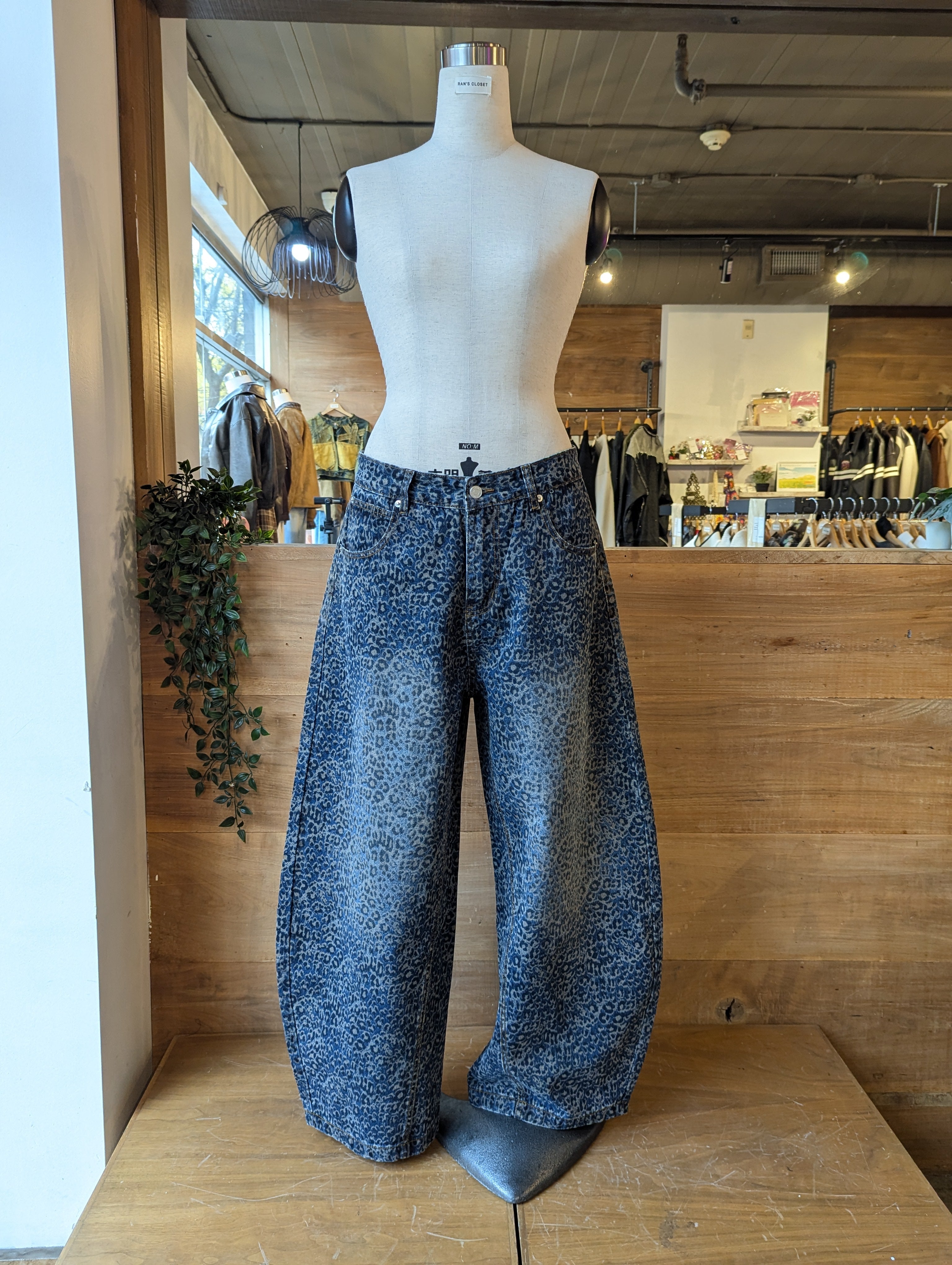 Leopard Print Jeans