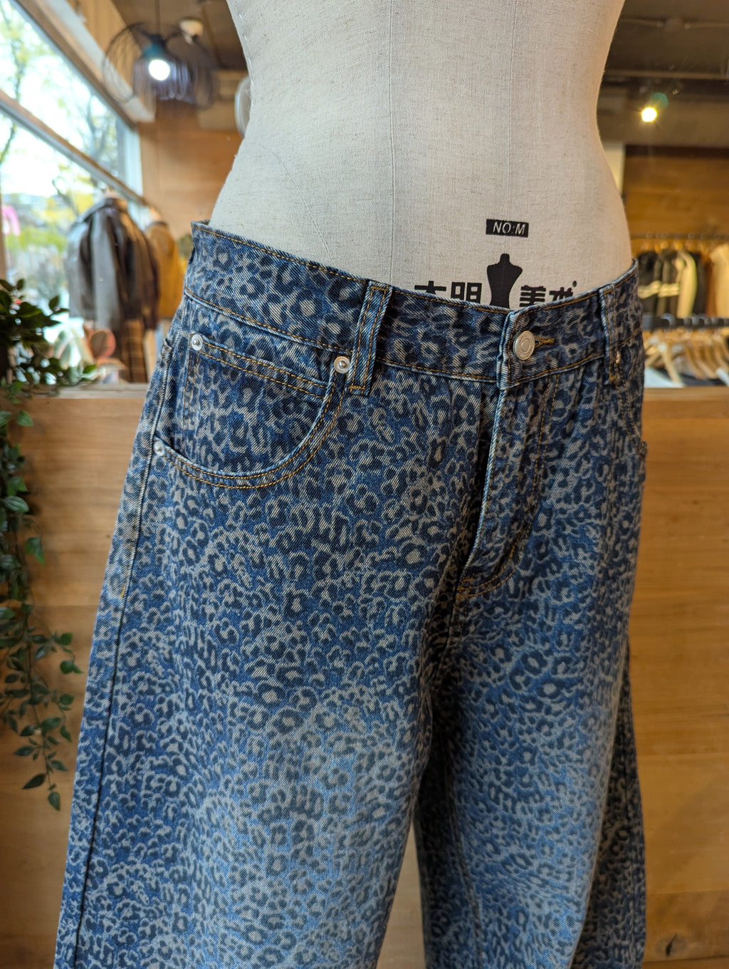 Leopard Print Jeans