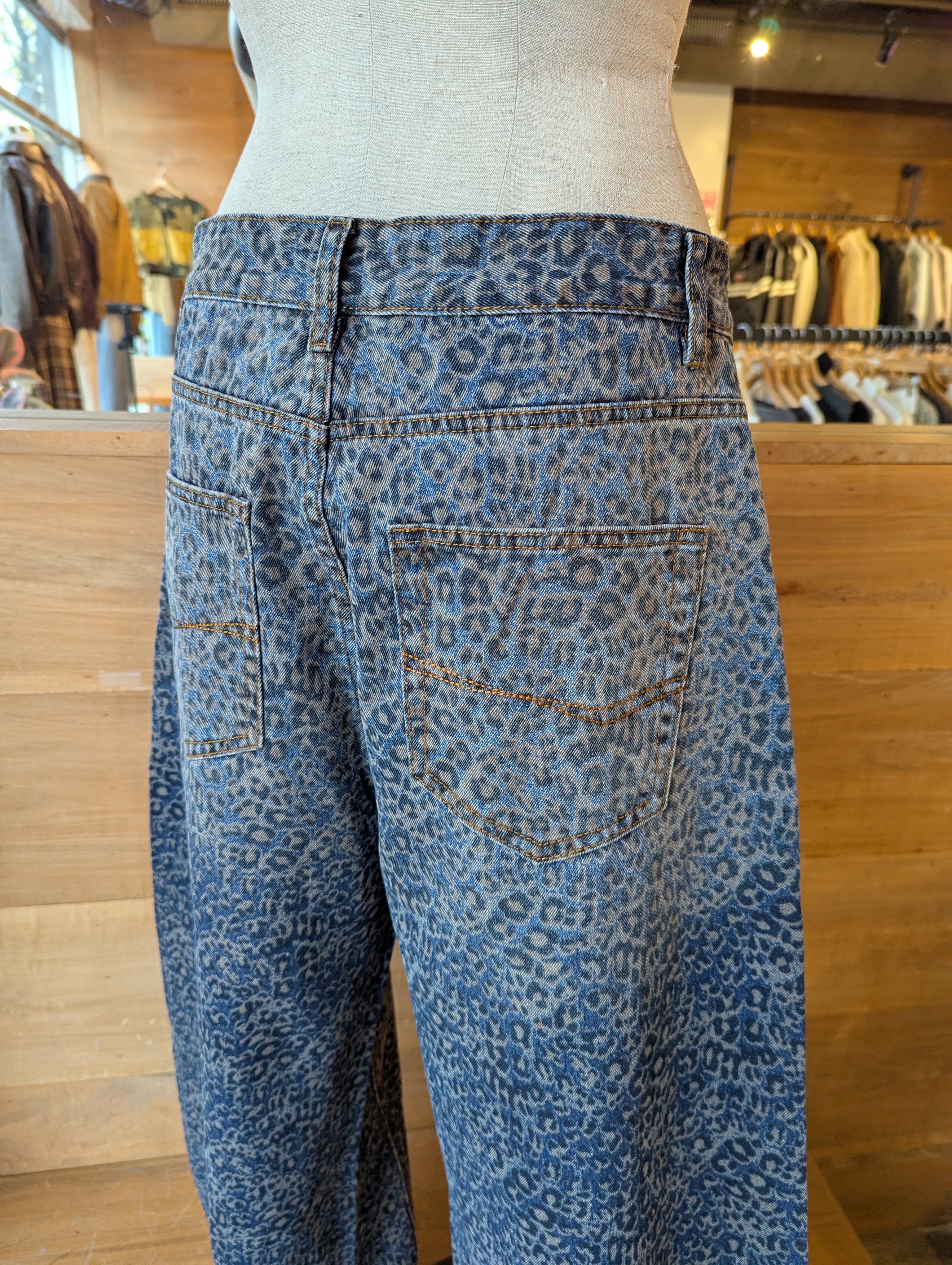 Leopard Print Jeans