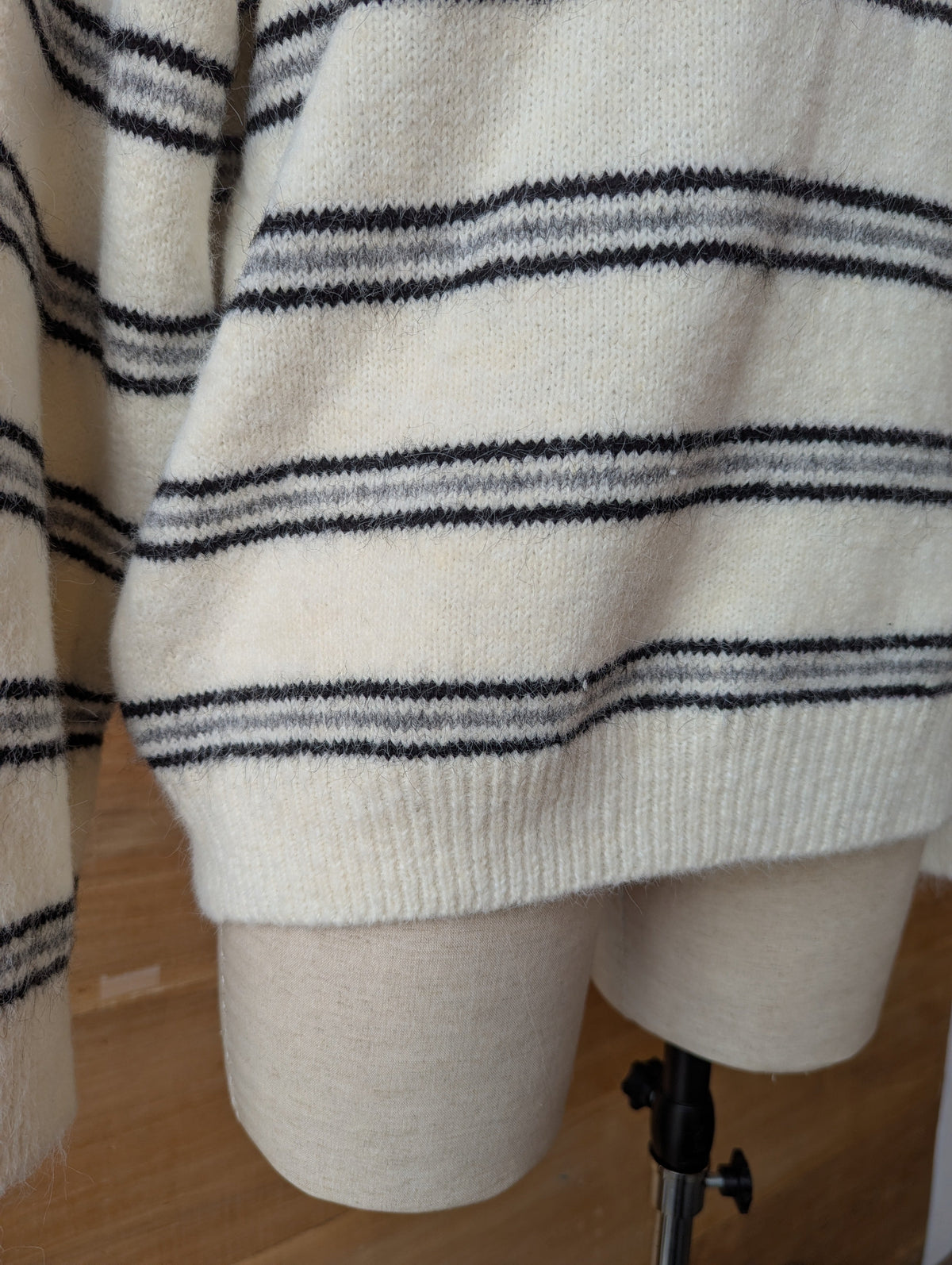 Hooded Stripe Sweater