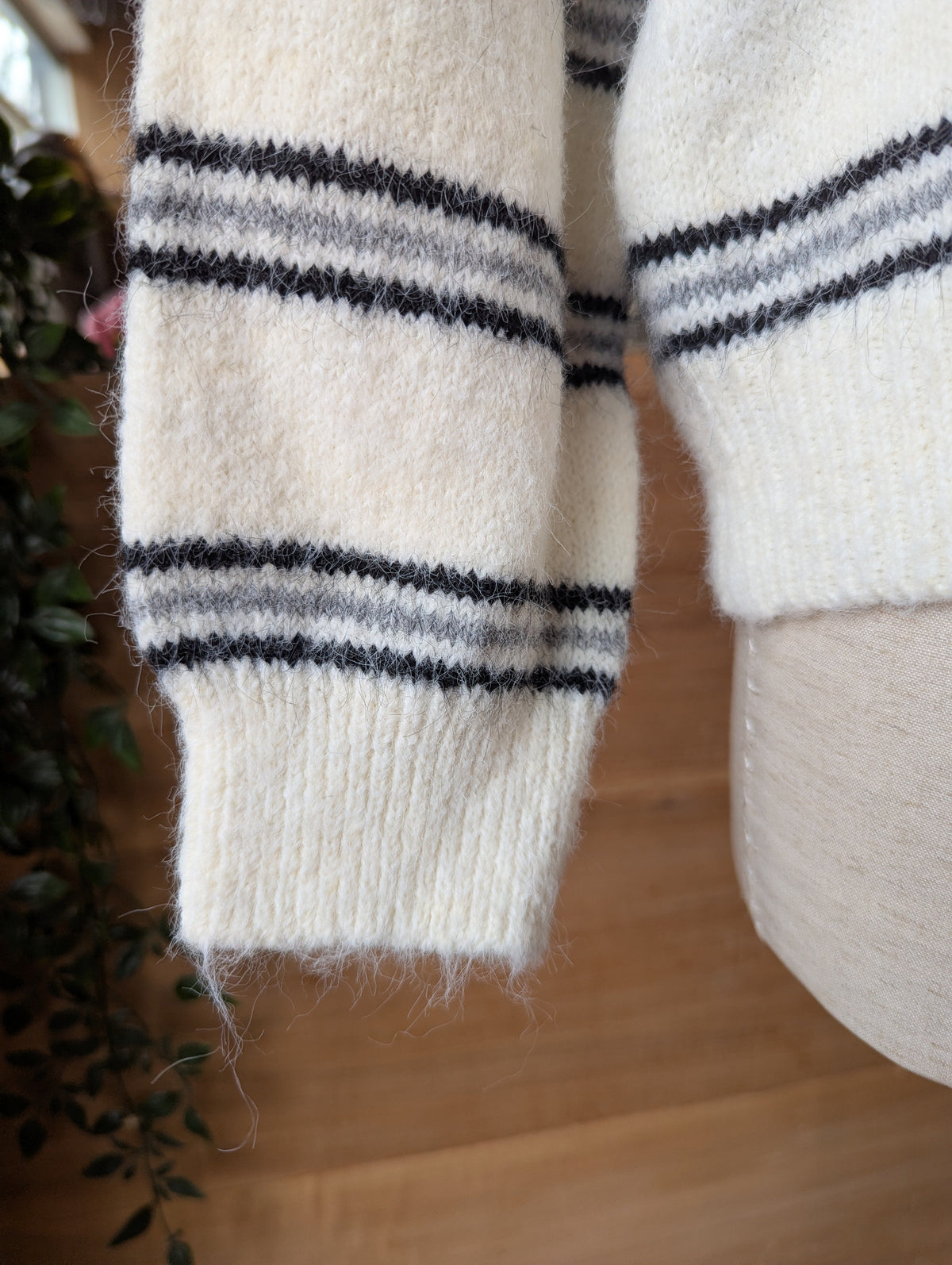 Hooded Stripe Sweater