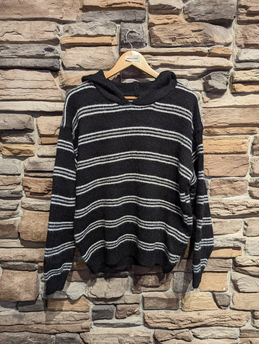 Hooded Stripe Sweater