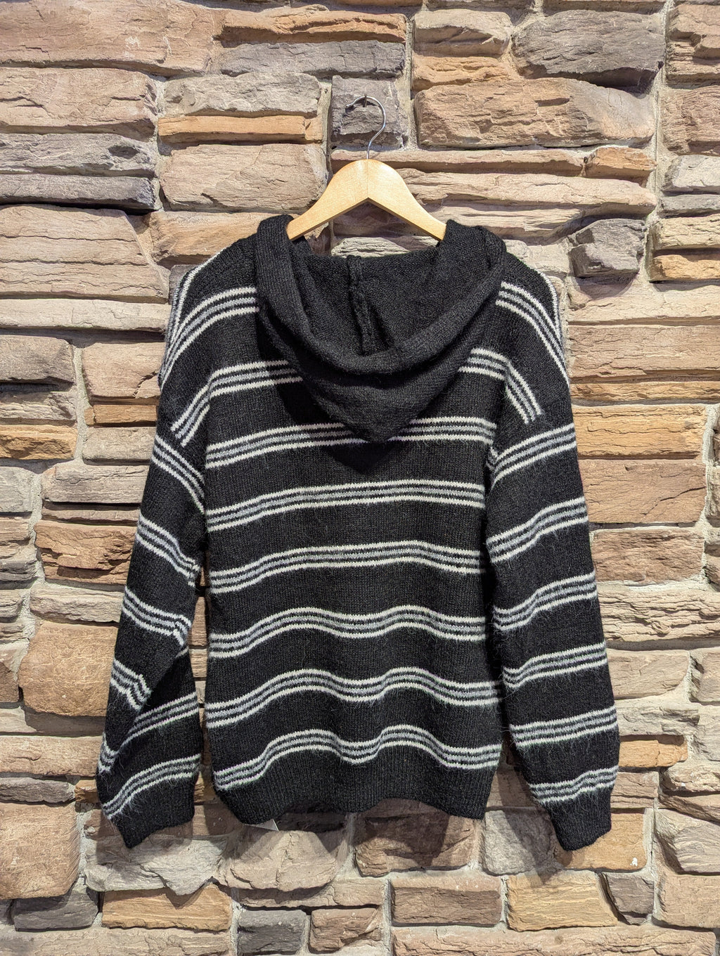 Hooded Stripe Sweater