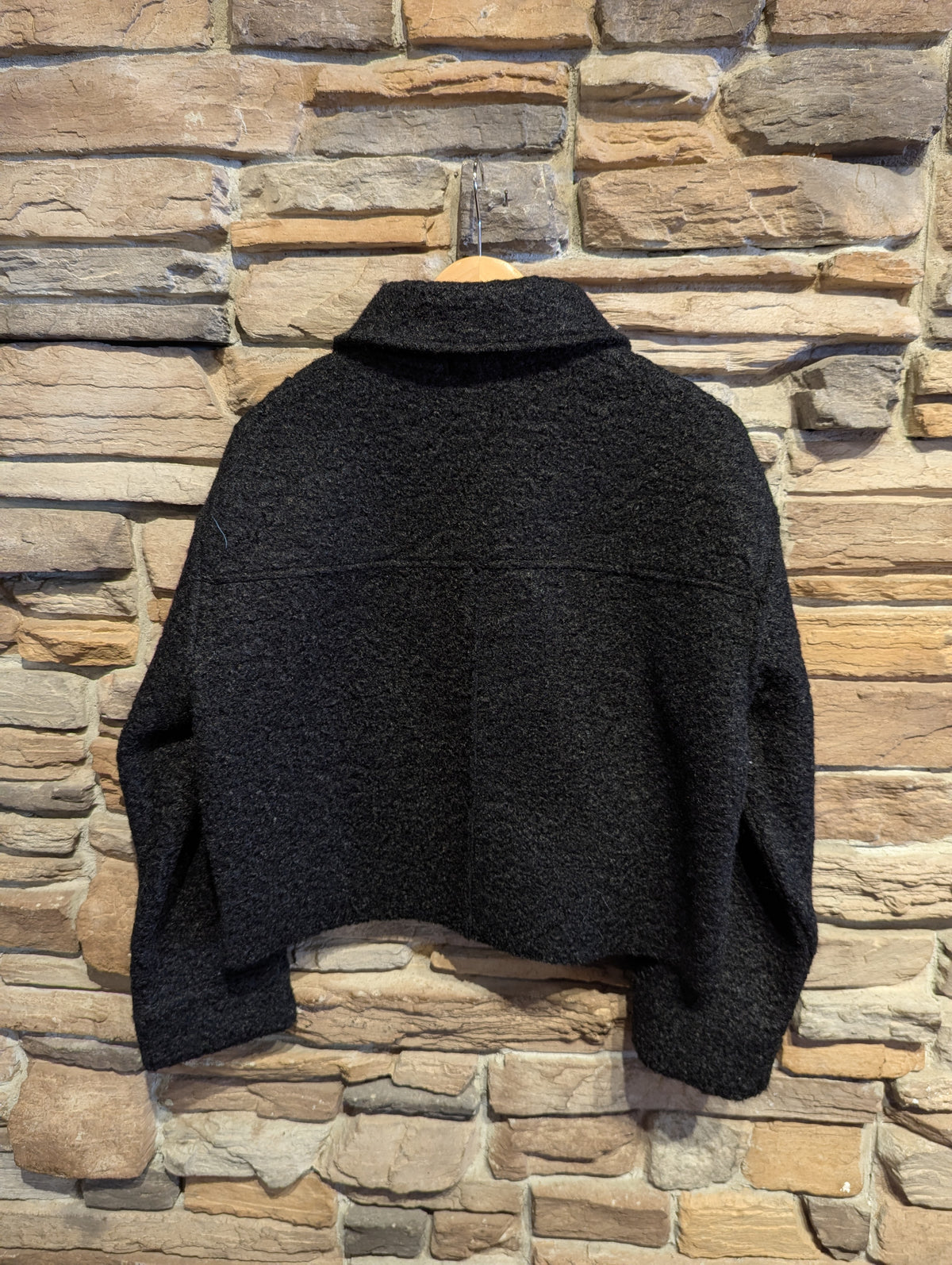 Faux Persian Lamb Wool Cropped Jacket