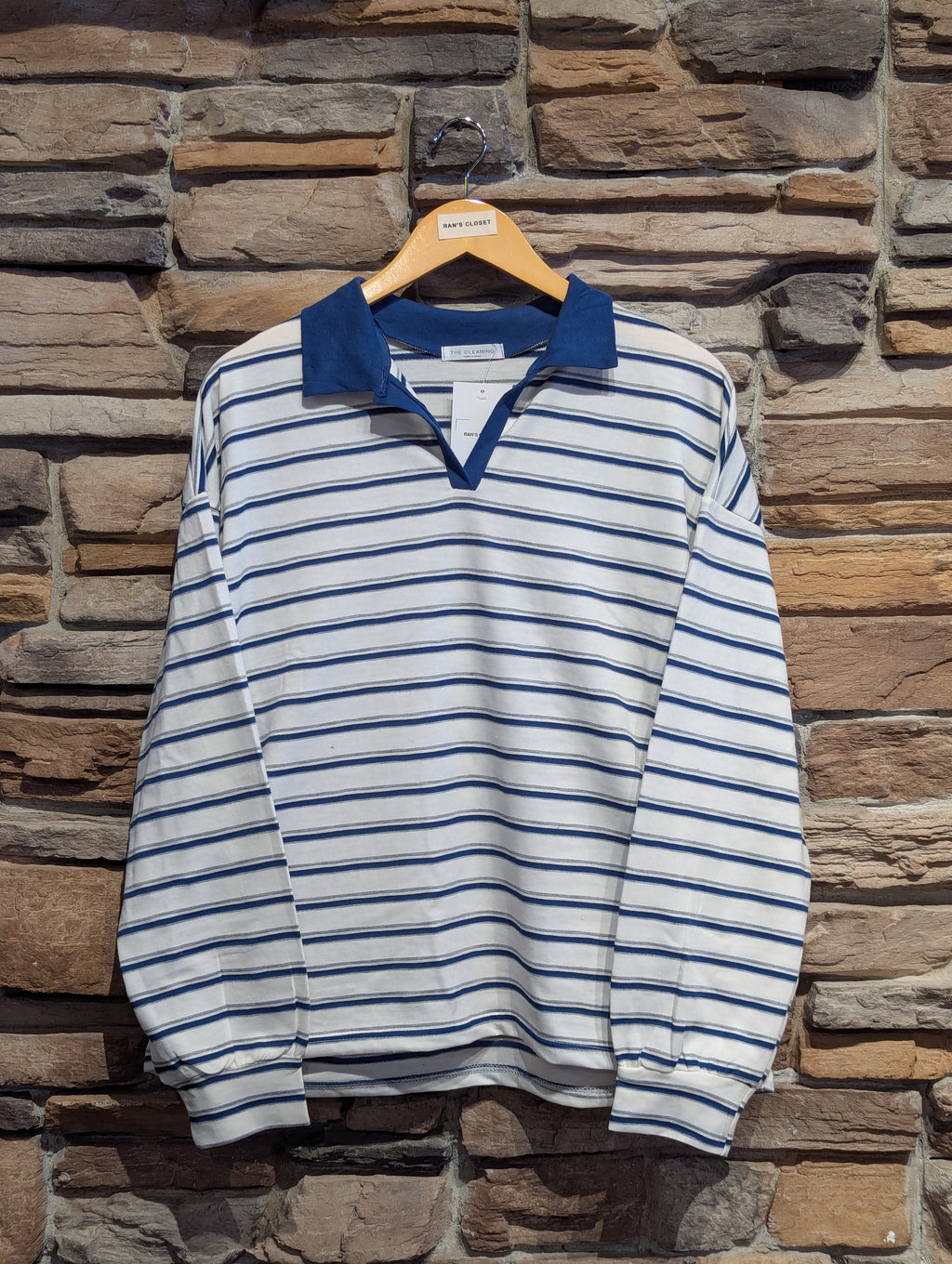 Color block Collar Striped Polo