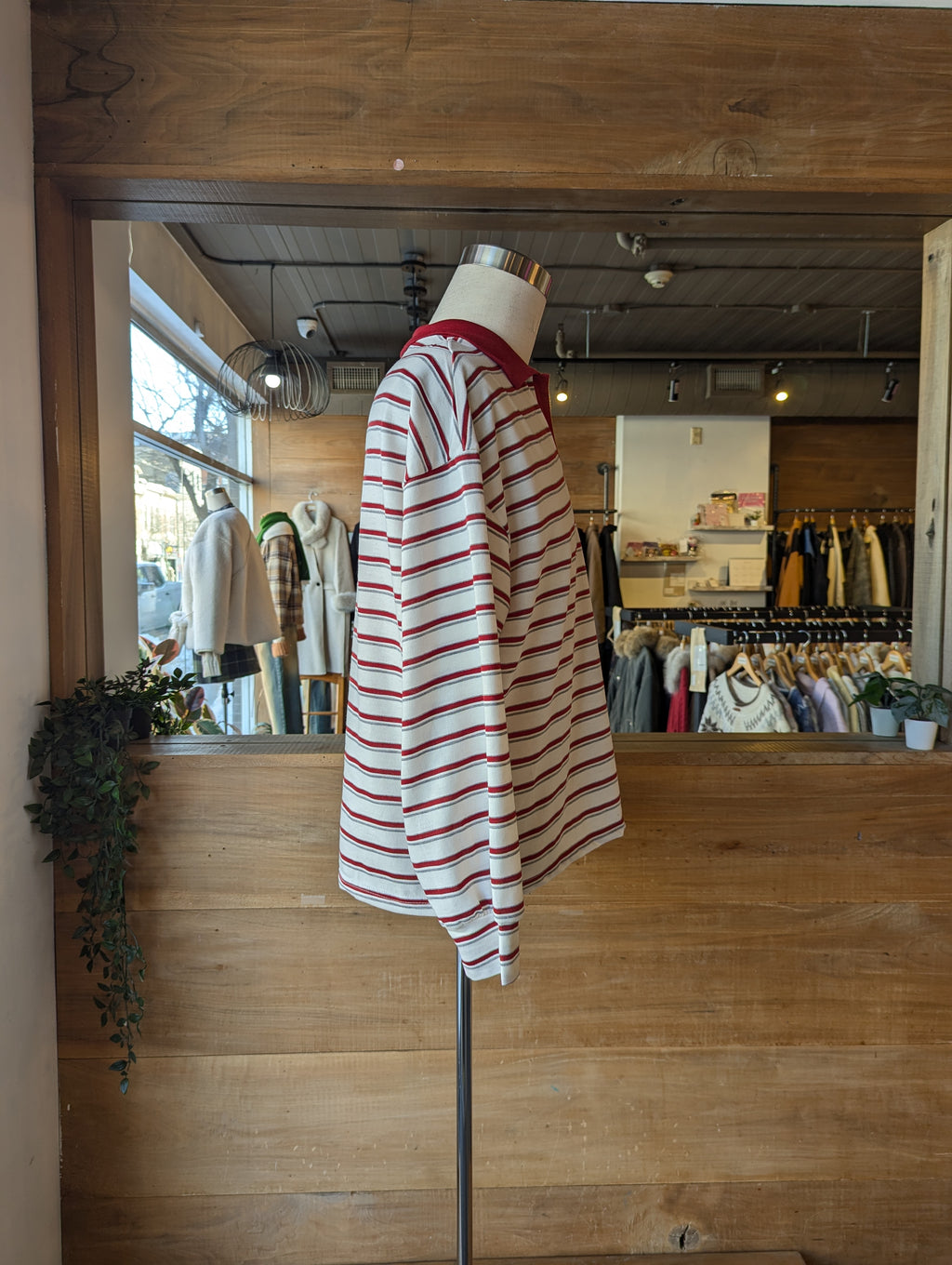 Color block Collar Striped Polo