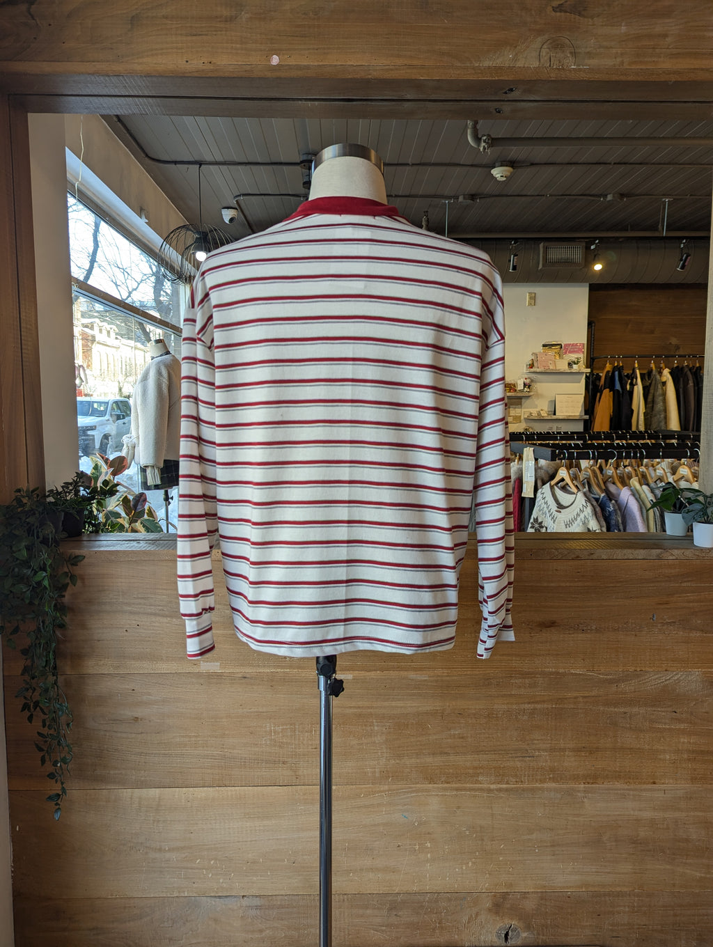Color block Collar Striped Polo