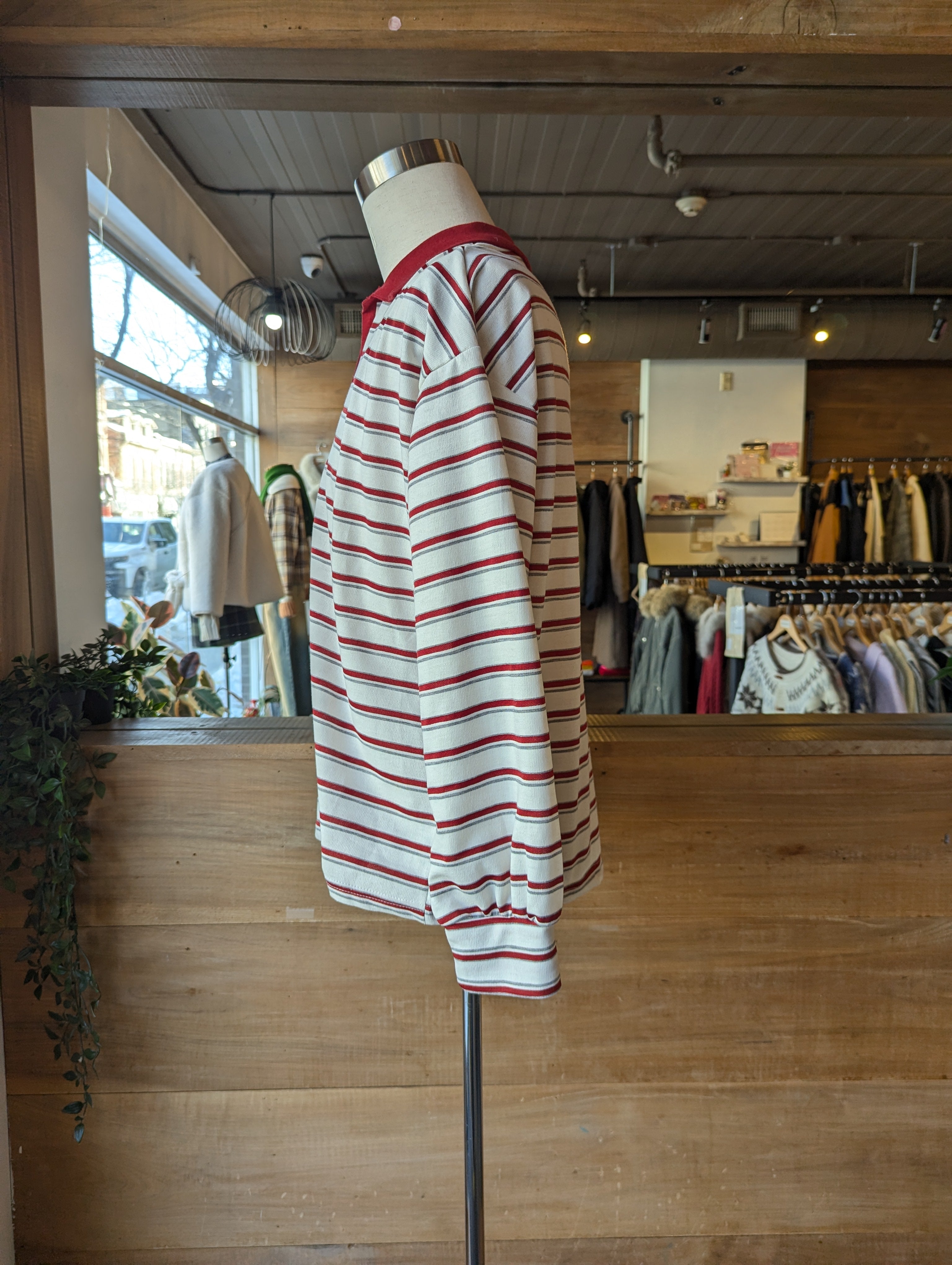 Color block Collar Striped Polo