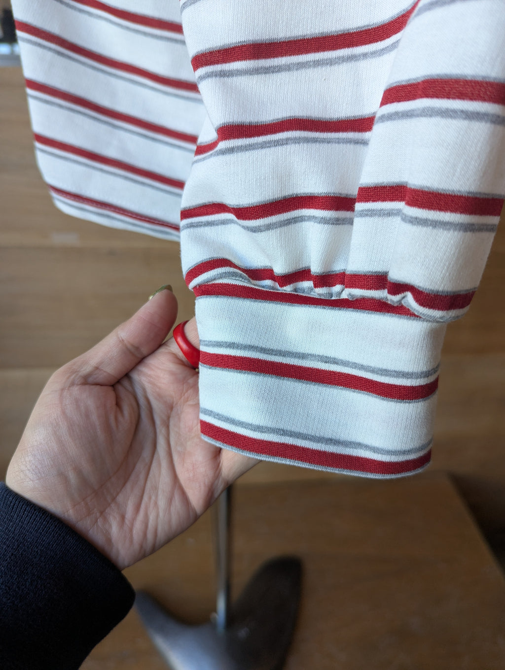 Color block Collar Striped Polo
