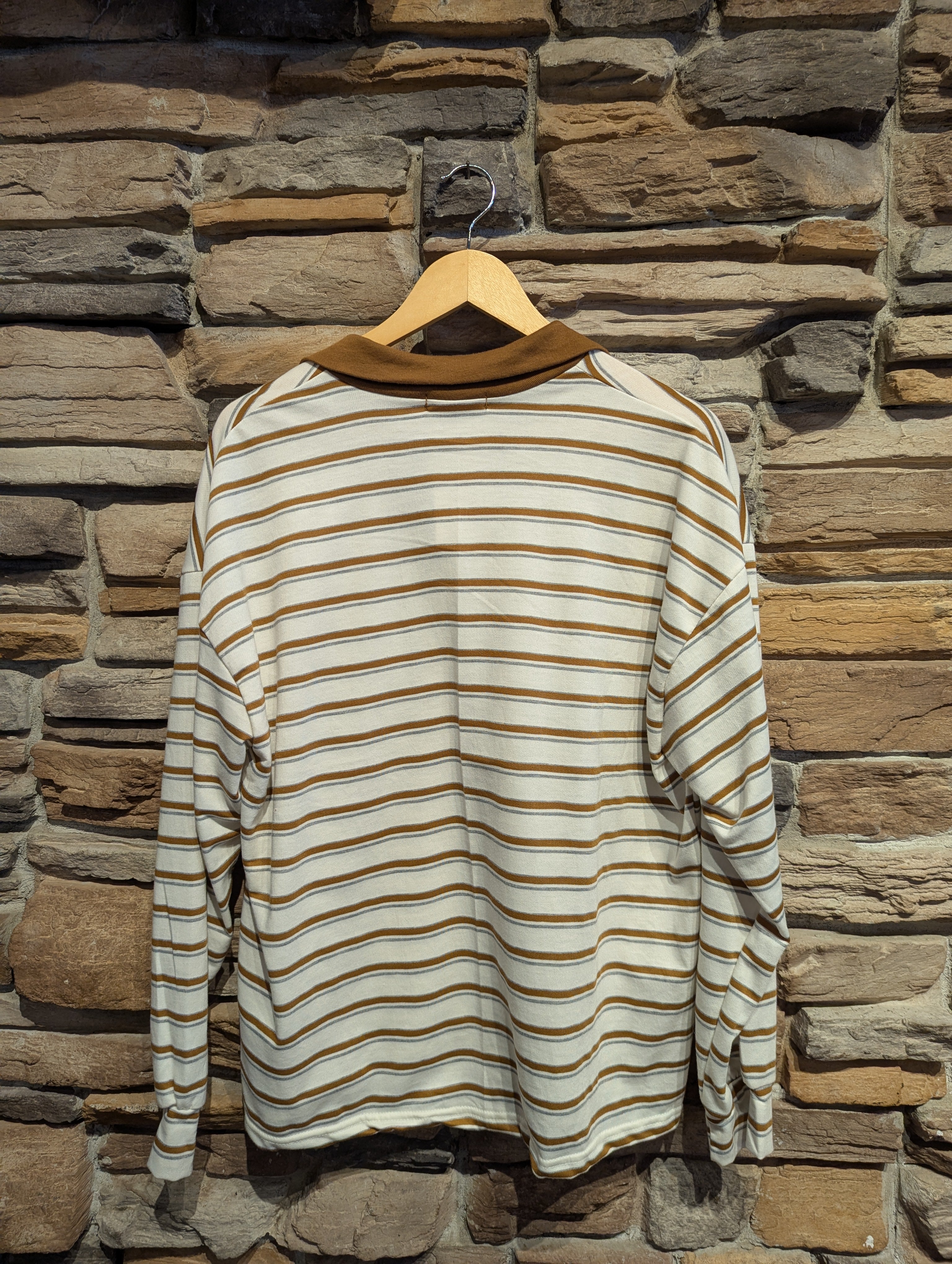 Color block Collar Striped Polo