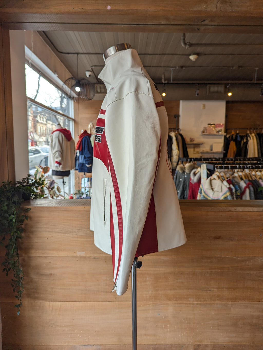 Vegan Leather Racing Jacket