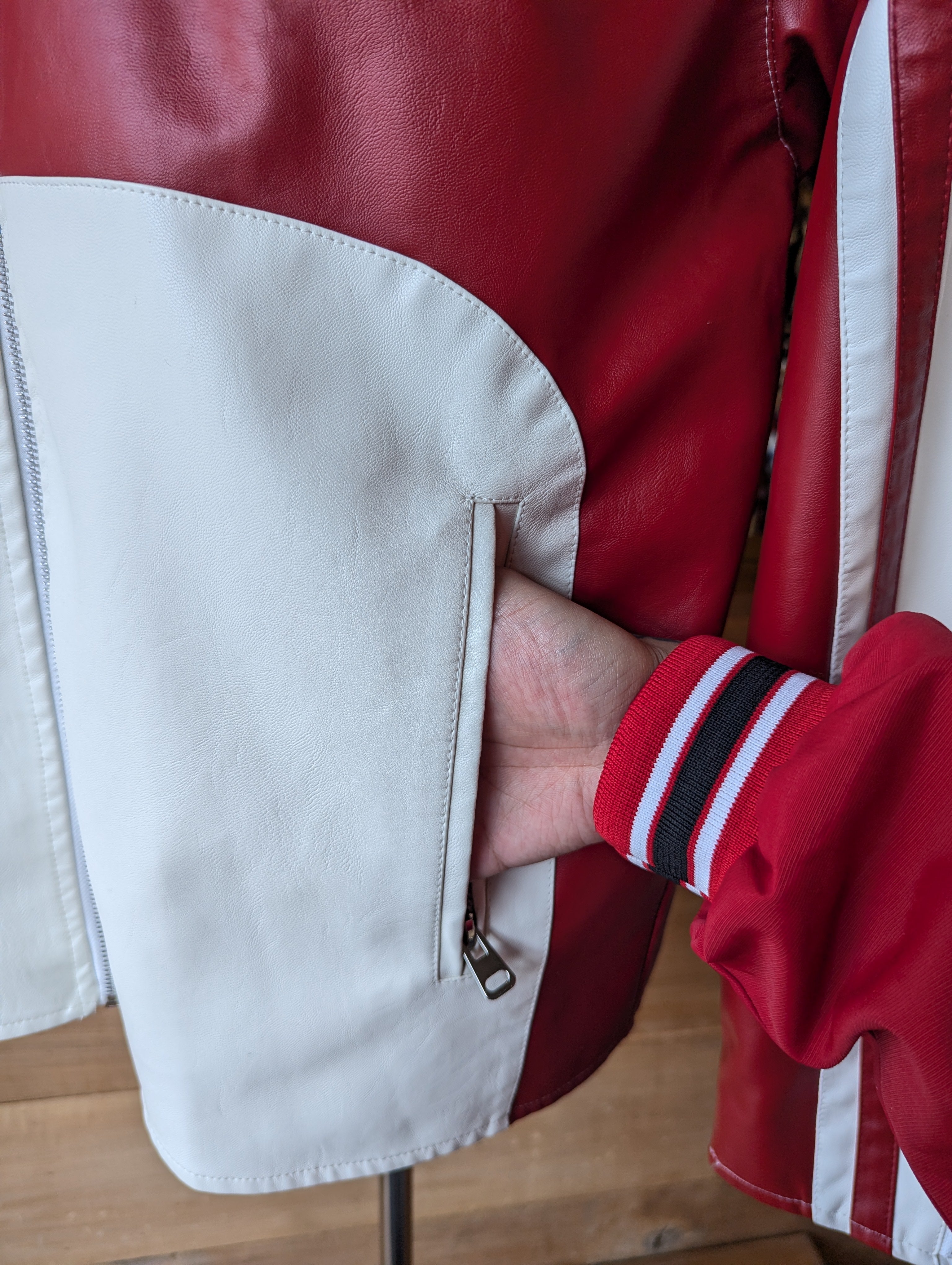 Vegan Leather Racing Jacket