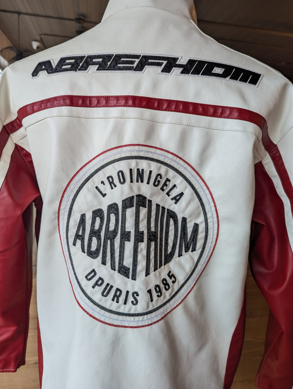 Vegan Leather Racing Jacket