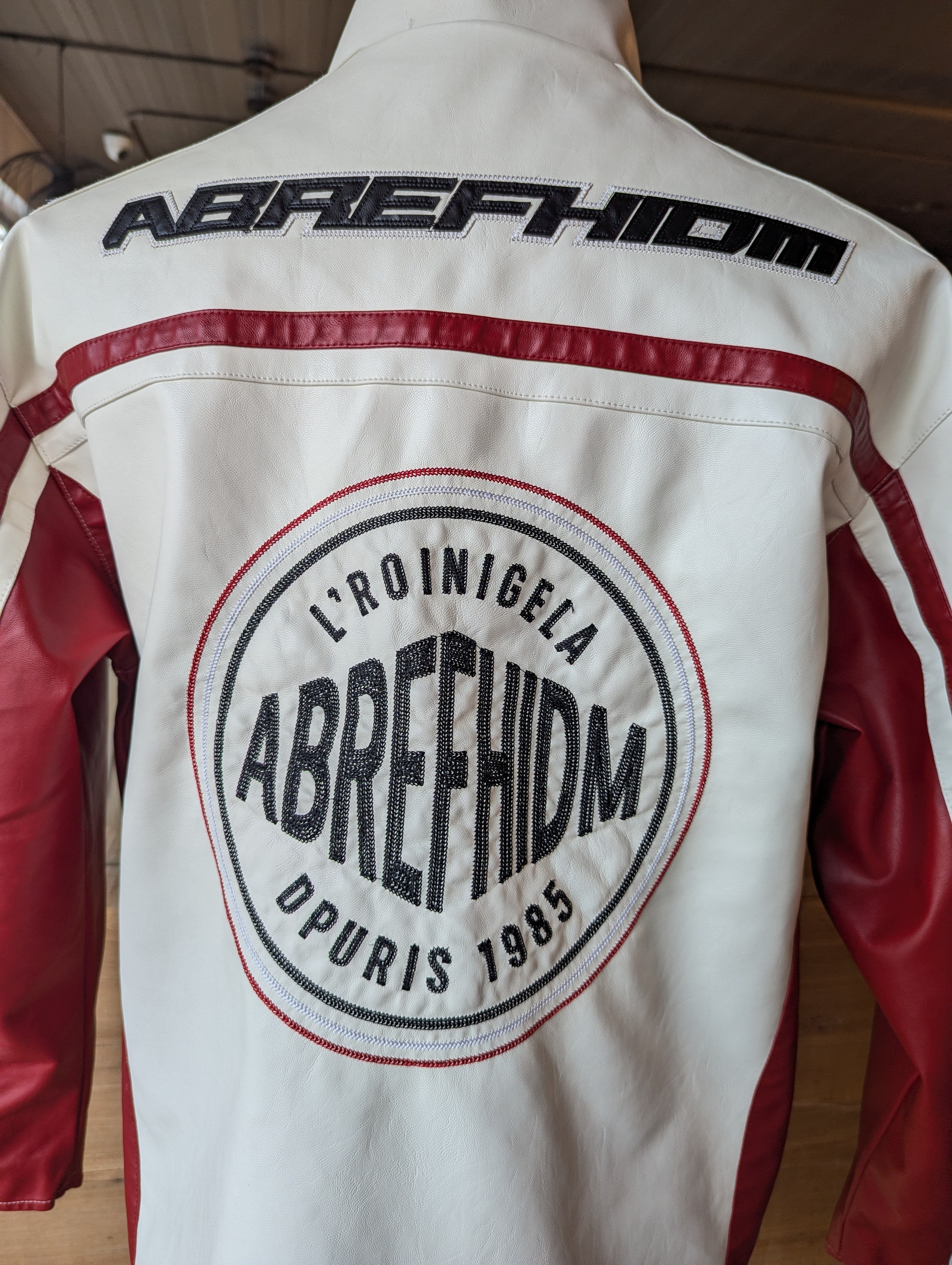 Vegan Leather Racing Jacket