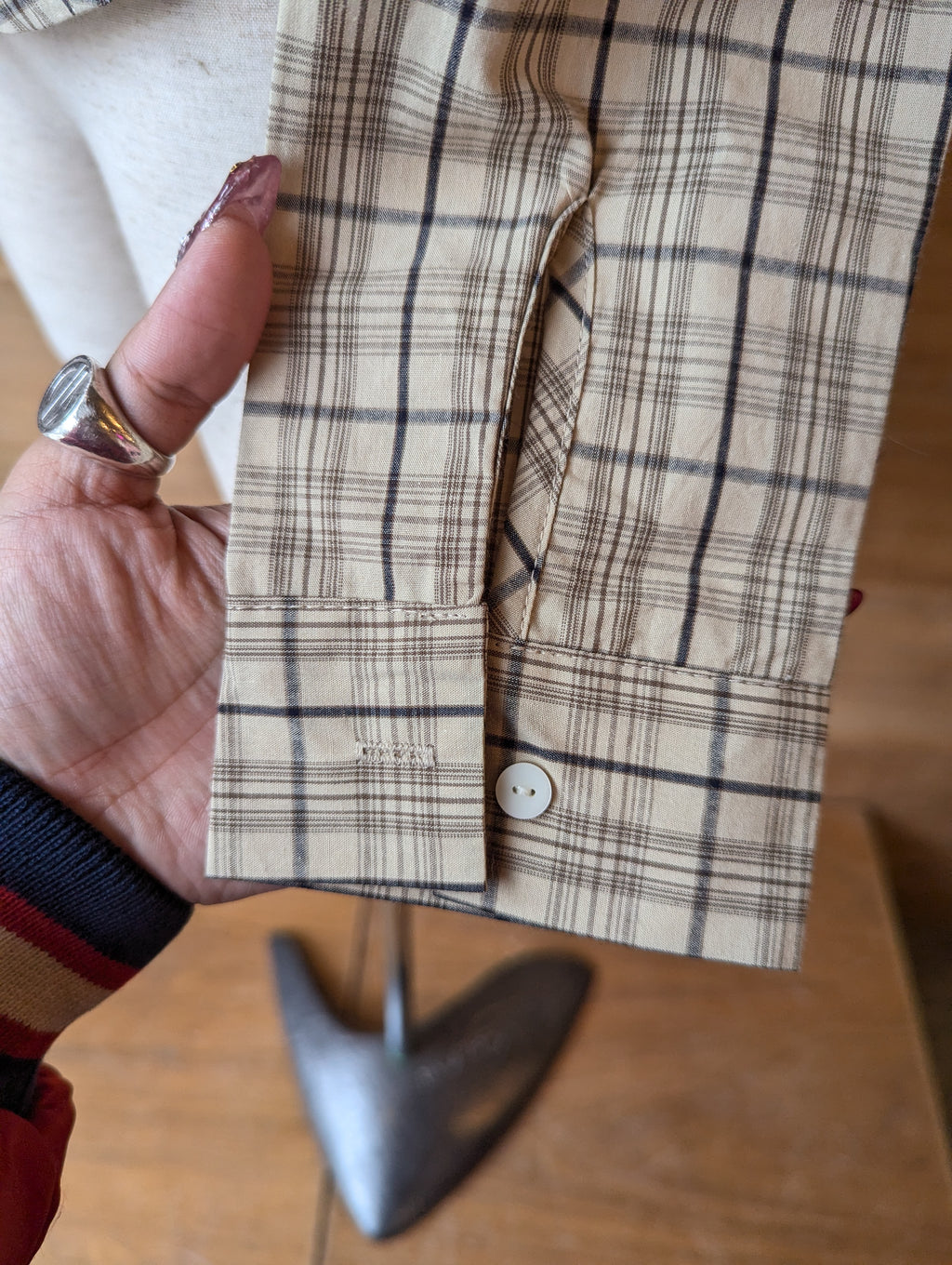 Coreseted Plaid Button Up