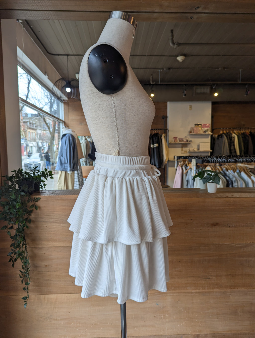 Ribbed Day Dream Set With Skirt