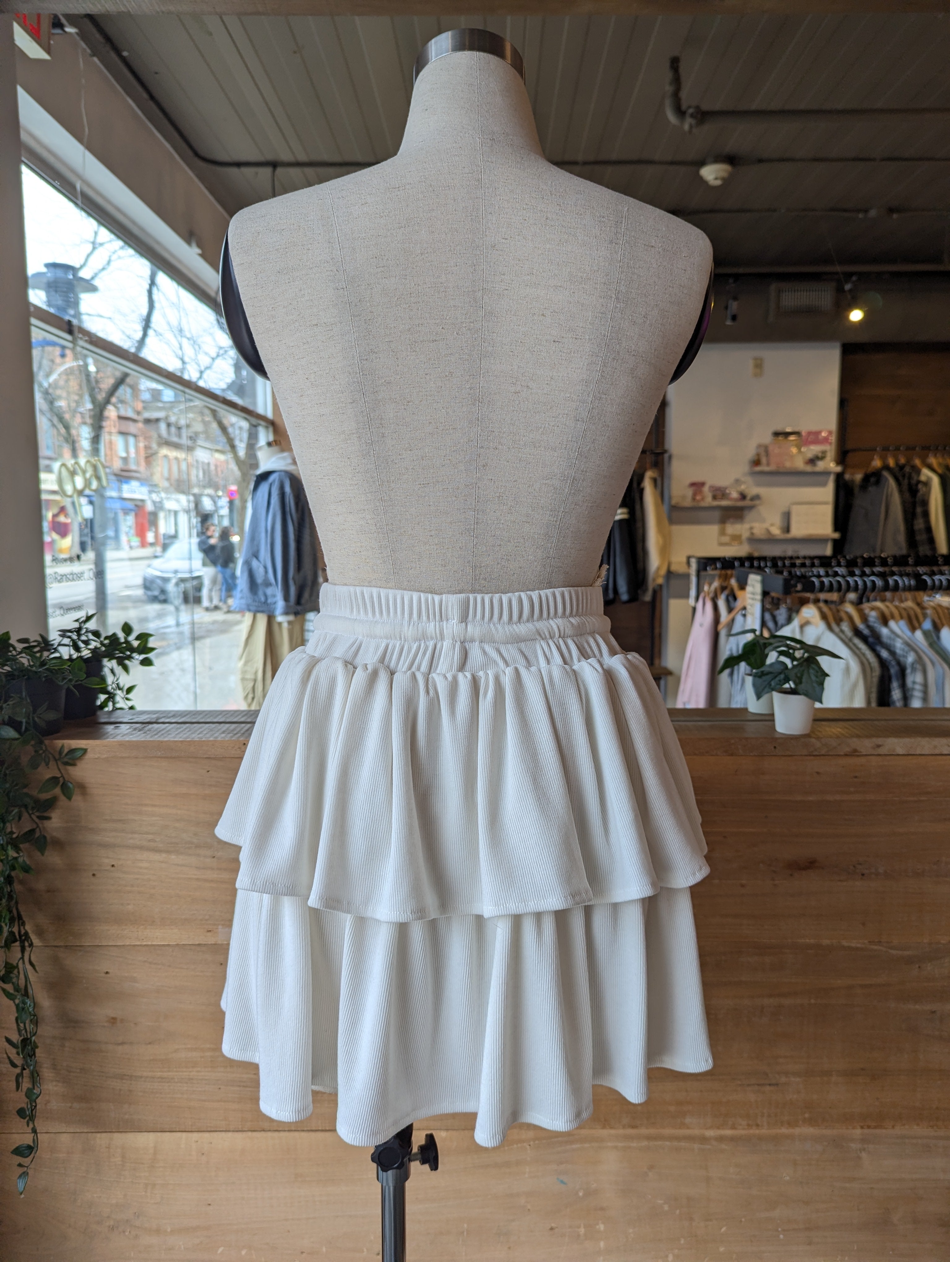 Ribbed Day Dream Set With Skirt