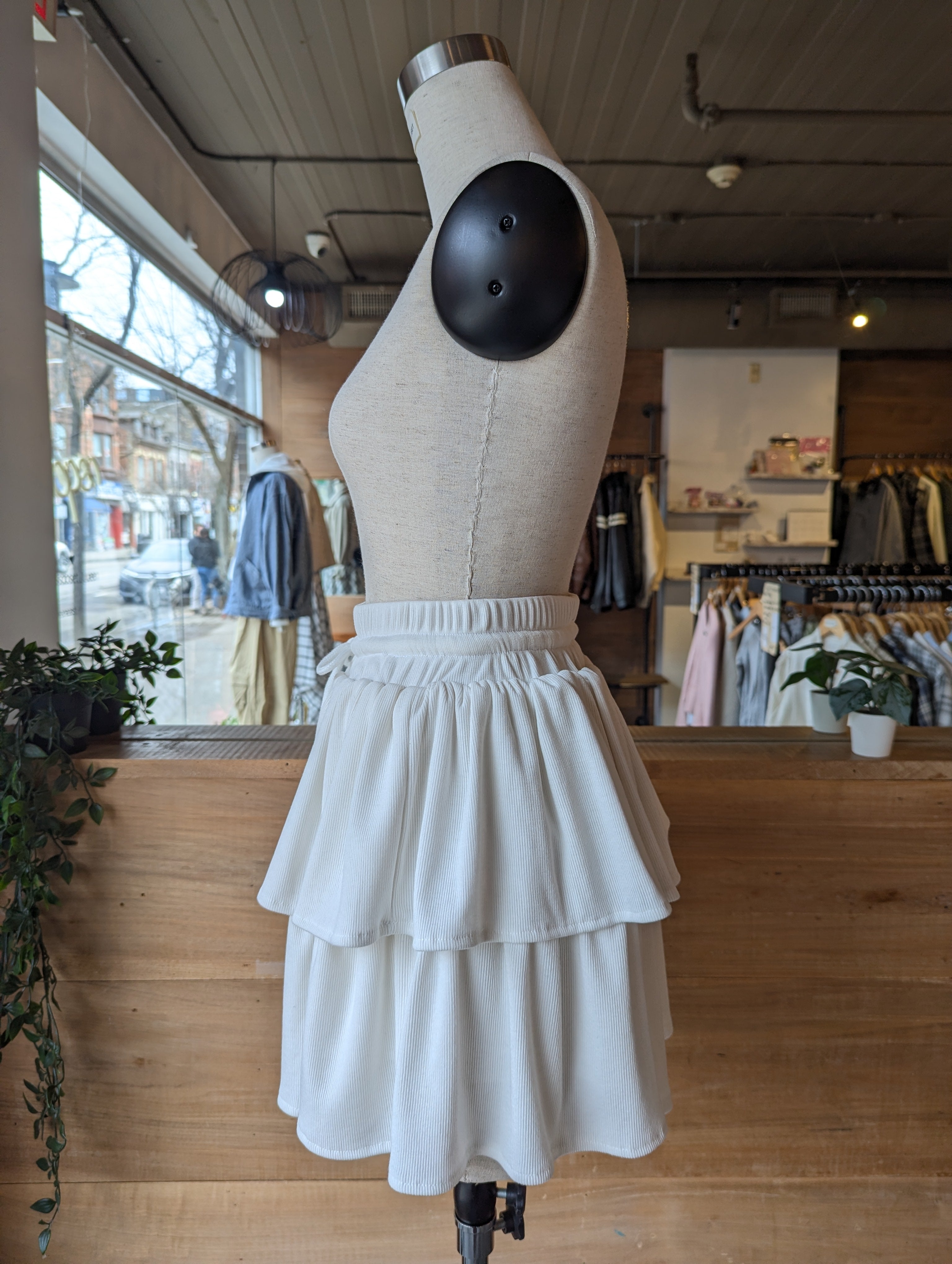 Ribbed Day Dream Set With Skirt