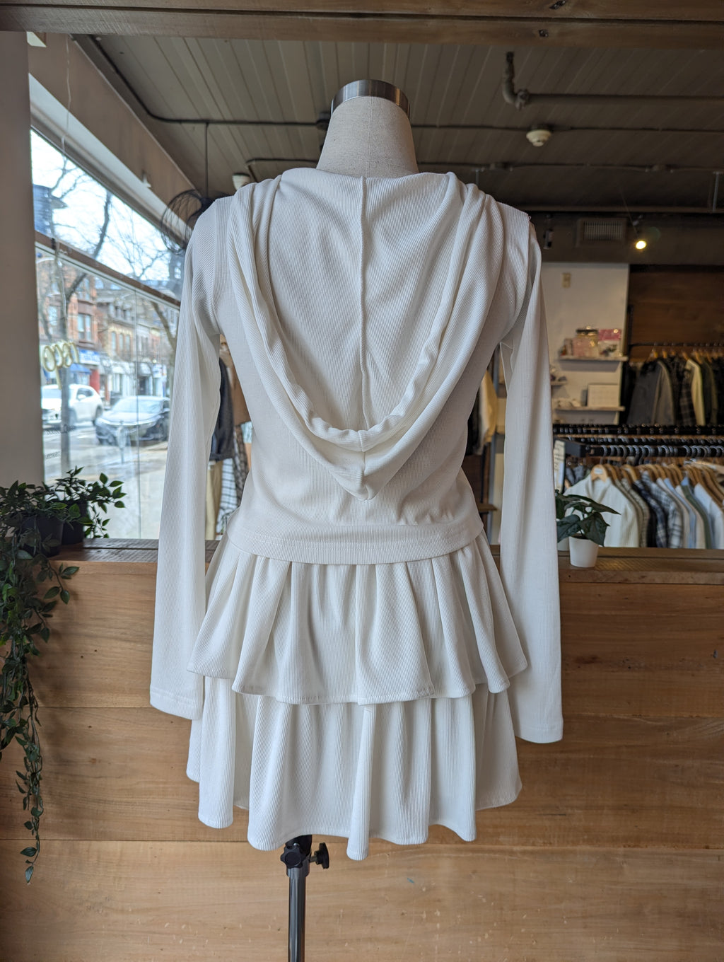 Ribbed Day Dream Set With Skirt