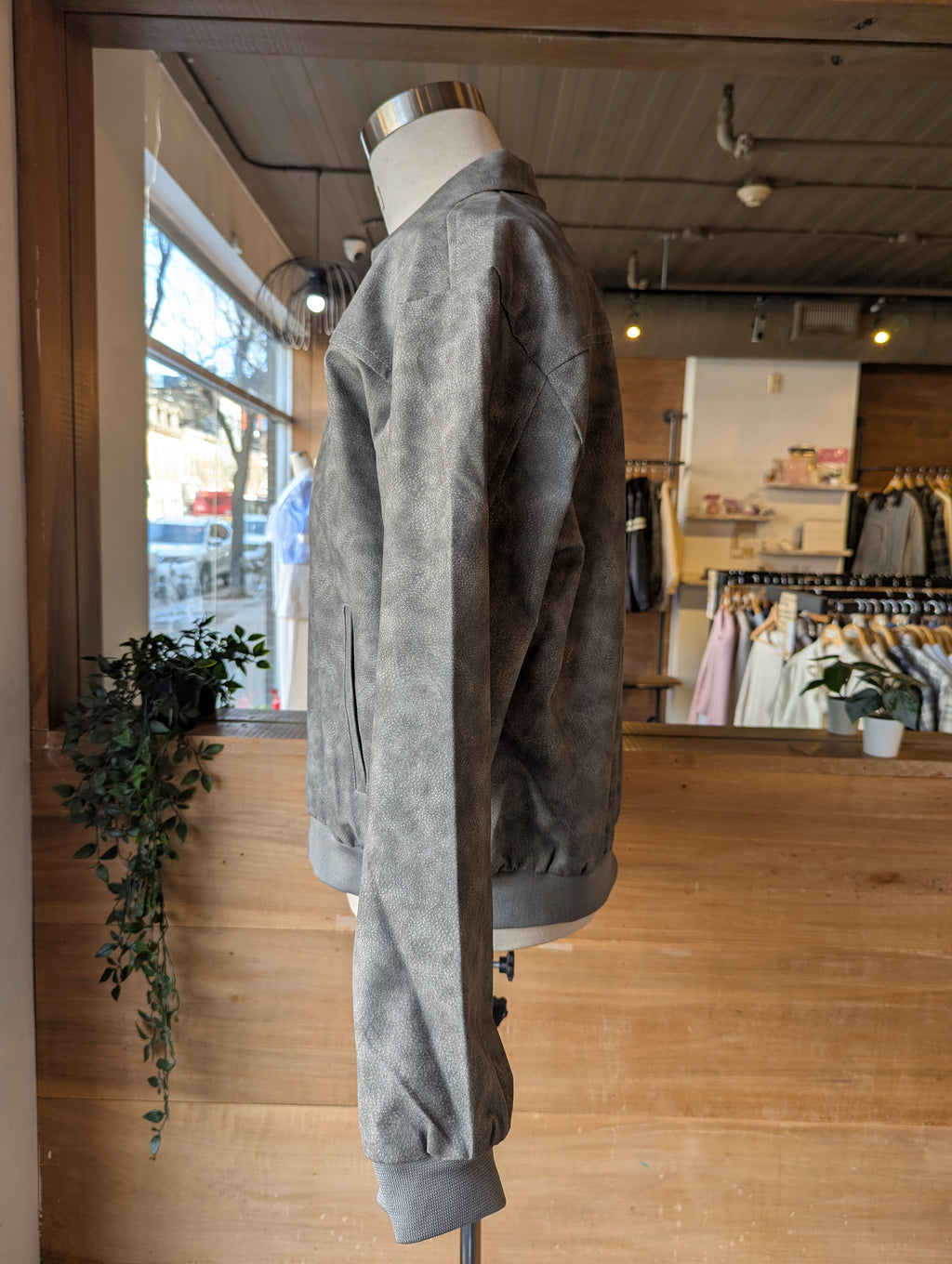 Cloudy with a chance of Metal Vegan leather Jacket