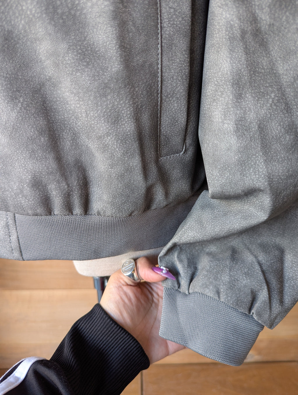 Cloudy with a chance of Metal Vegan leather Jacket