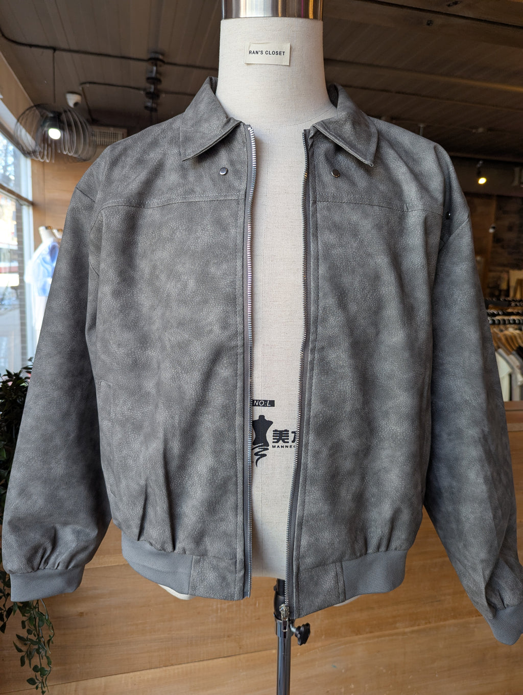 Cloudy with a chance of Metal Vegan leather Jacket