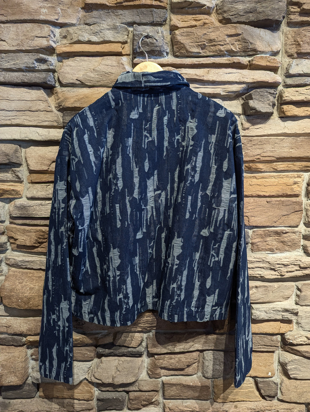 Weathered Indigo Double Zip Jacket