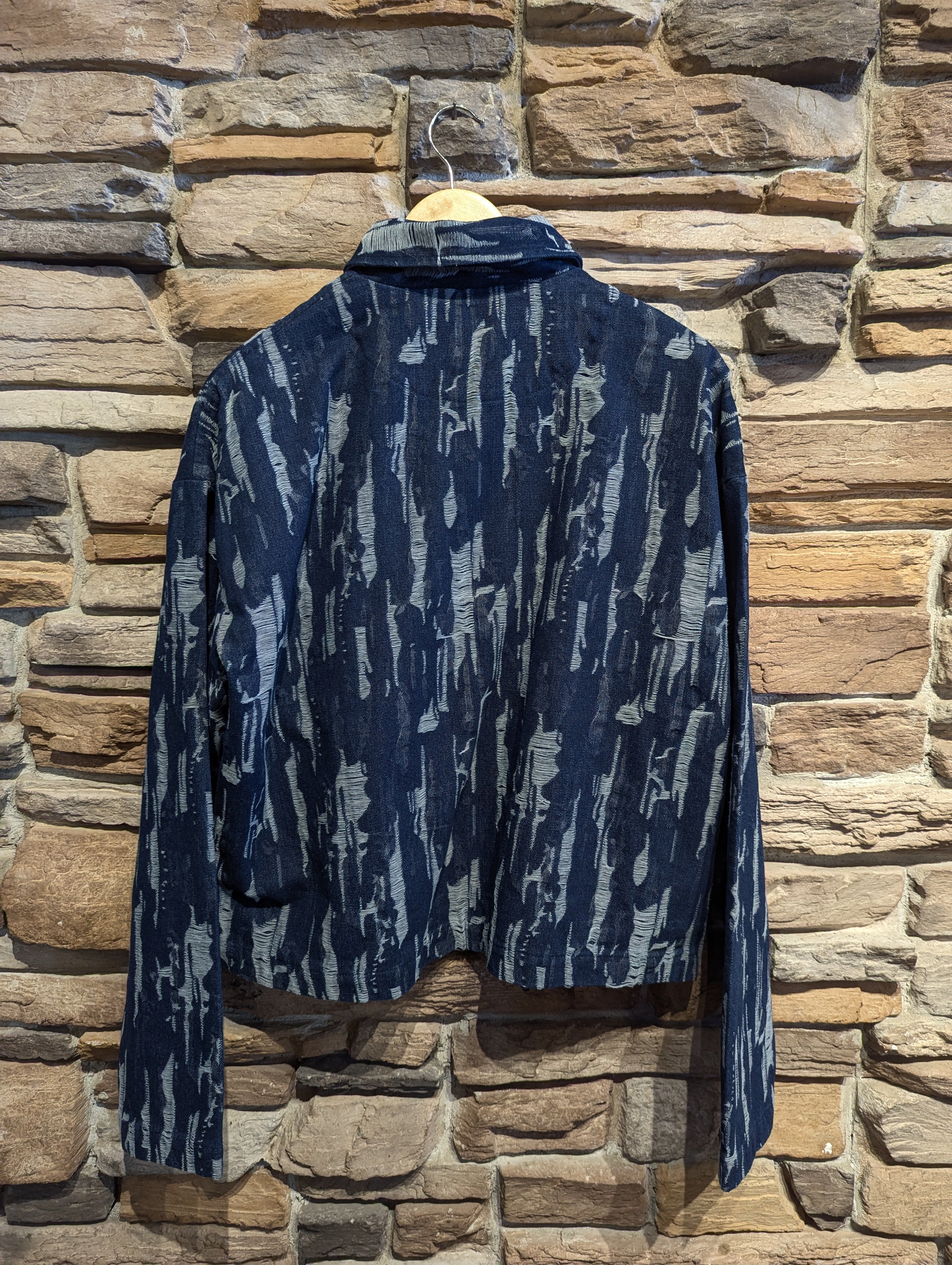 Weathered Indigo Double Zip Jacket