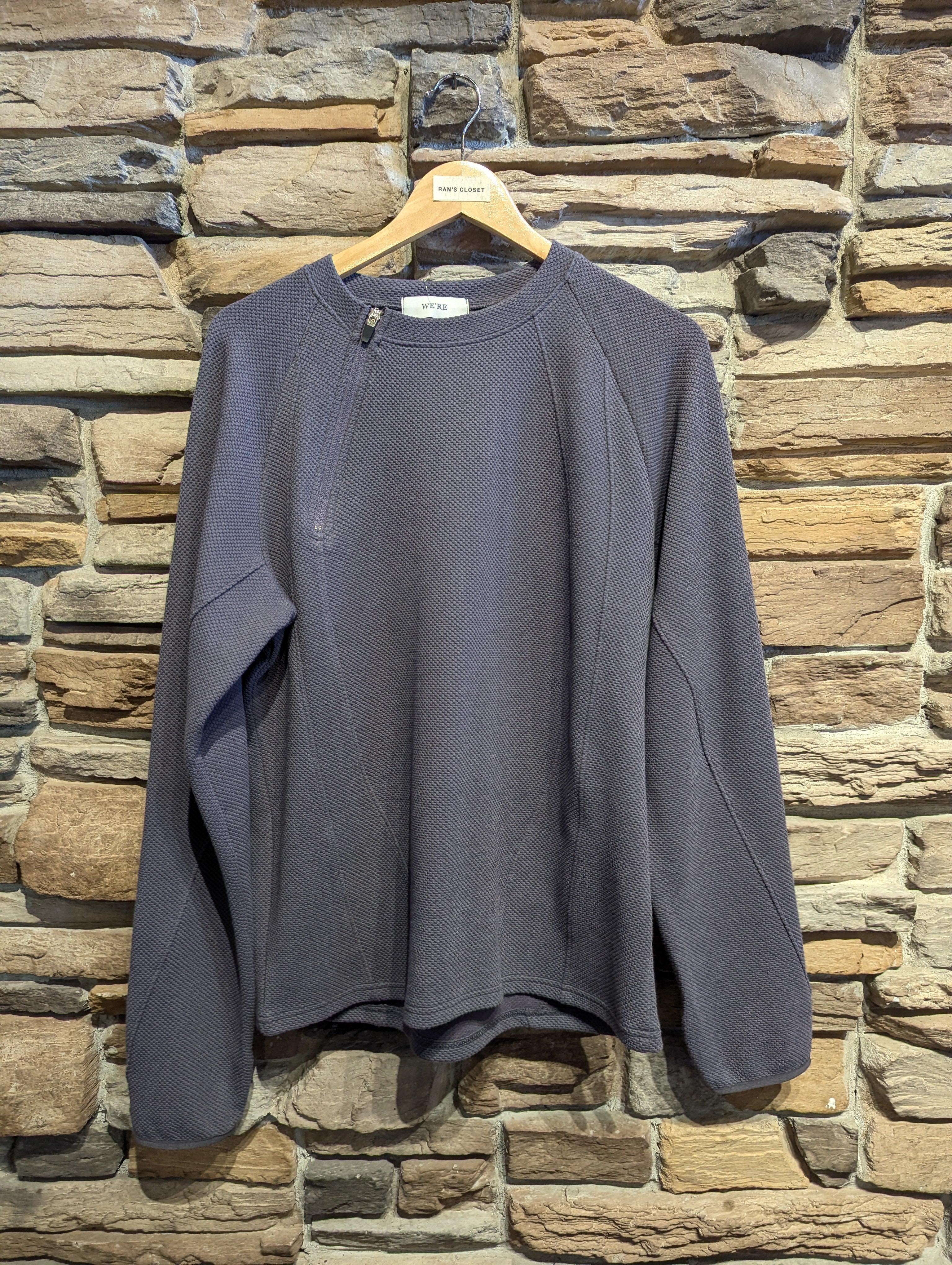 Zipper Collar Sweatshirt
