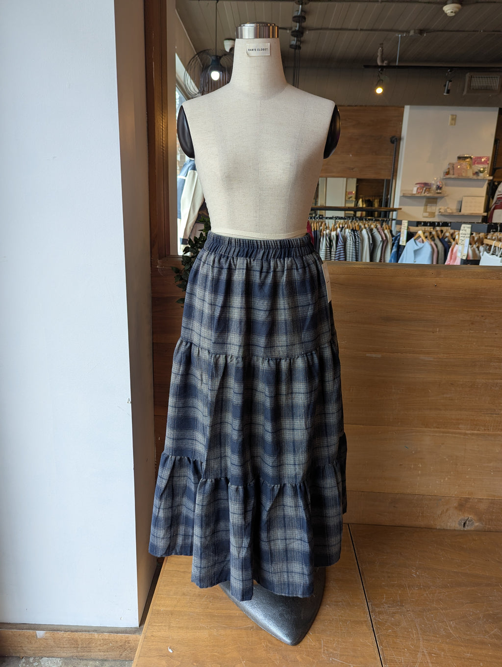Tiered Scholar Maxi Skirt