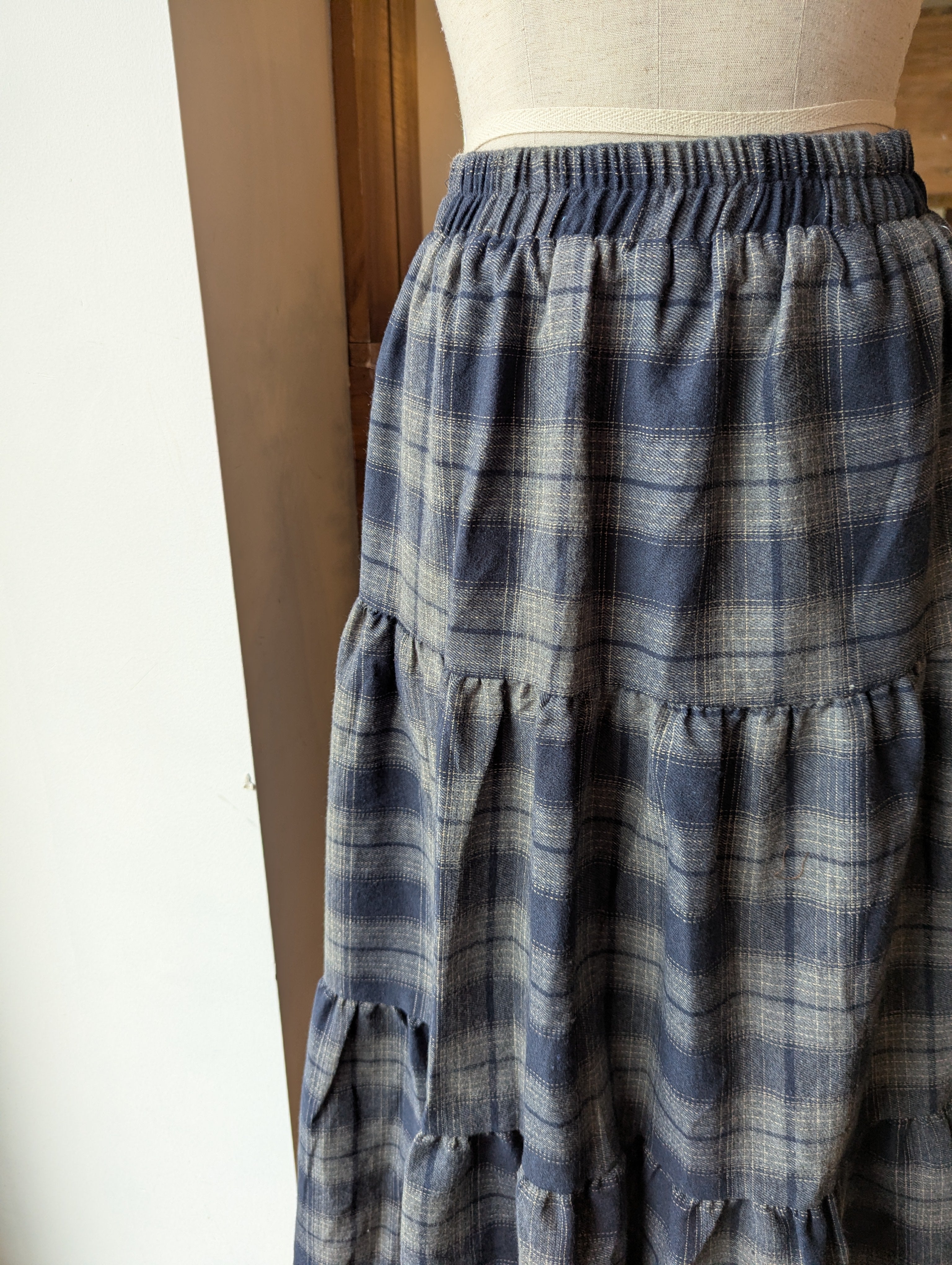 Tiered Scholar Maxi Skirt