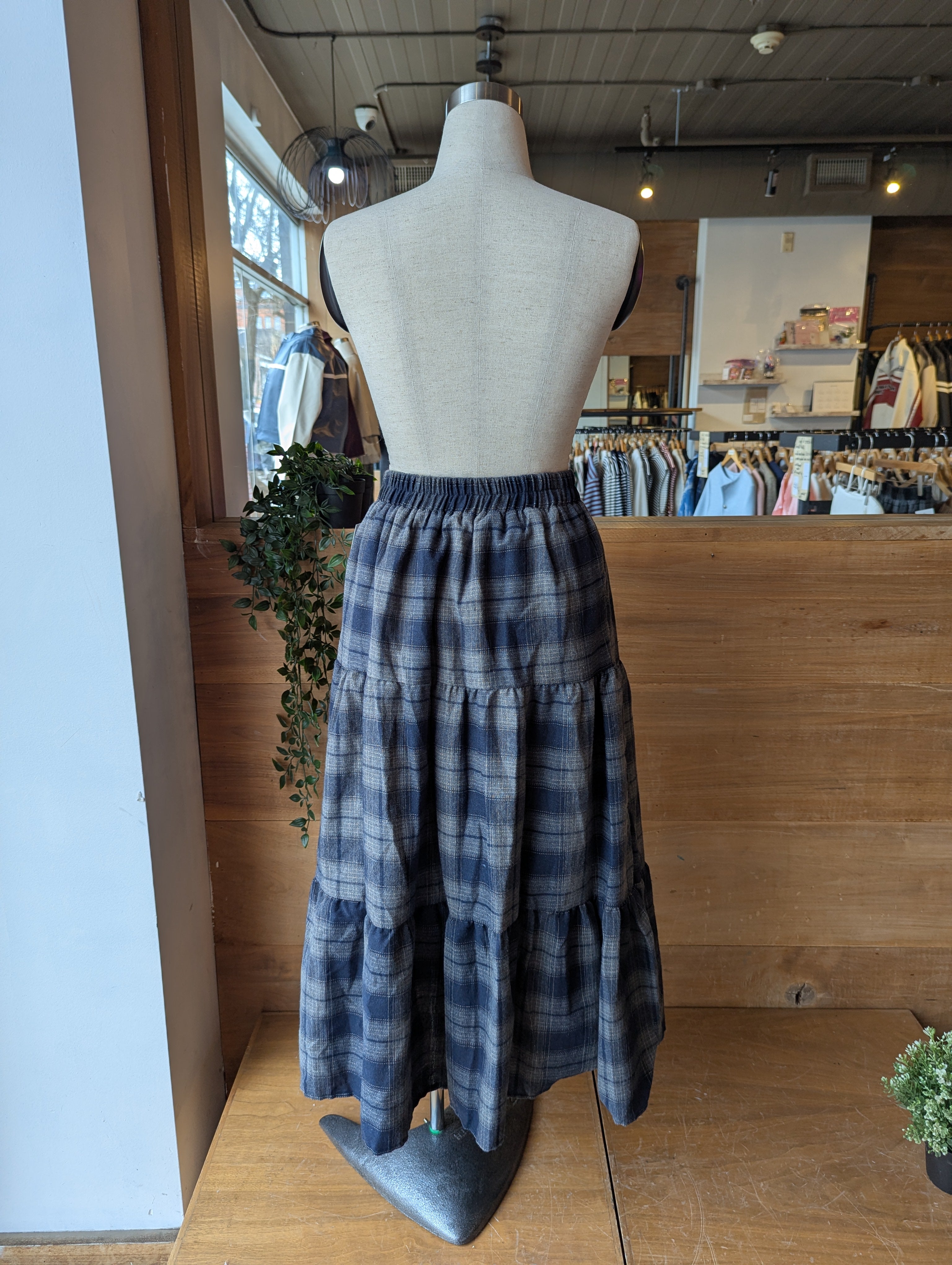 Tiered Scholar Maxi Skirt