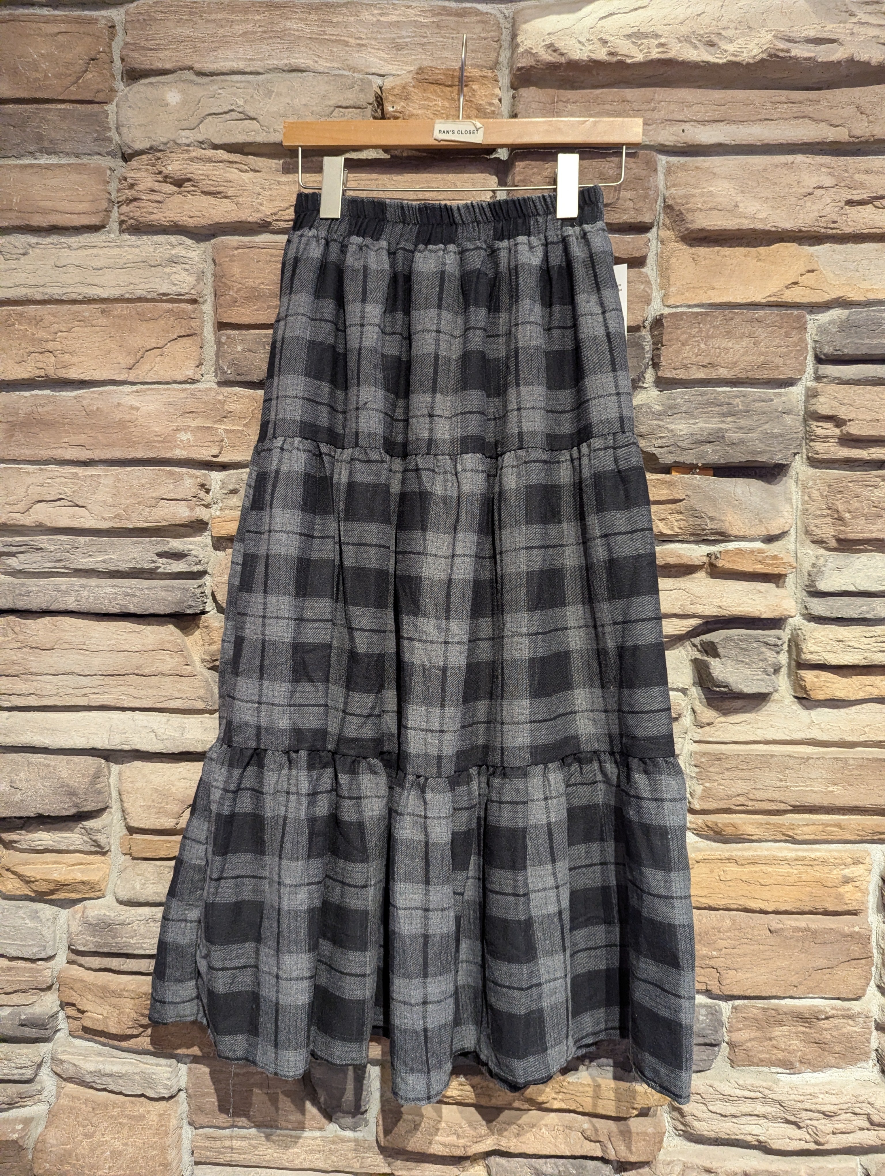 Tiered Scholar Maxi Skirt