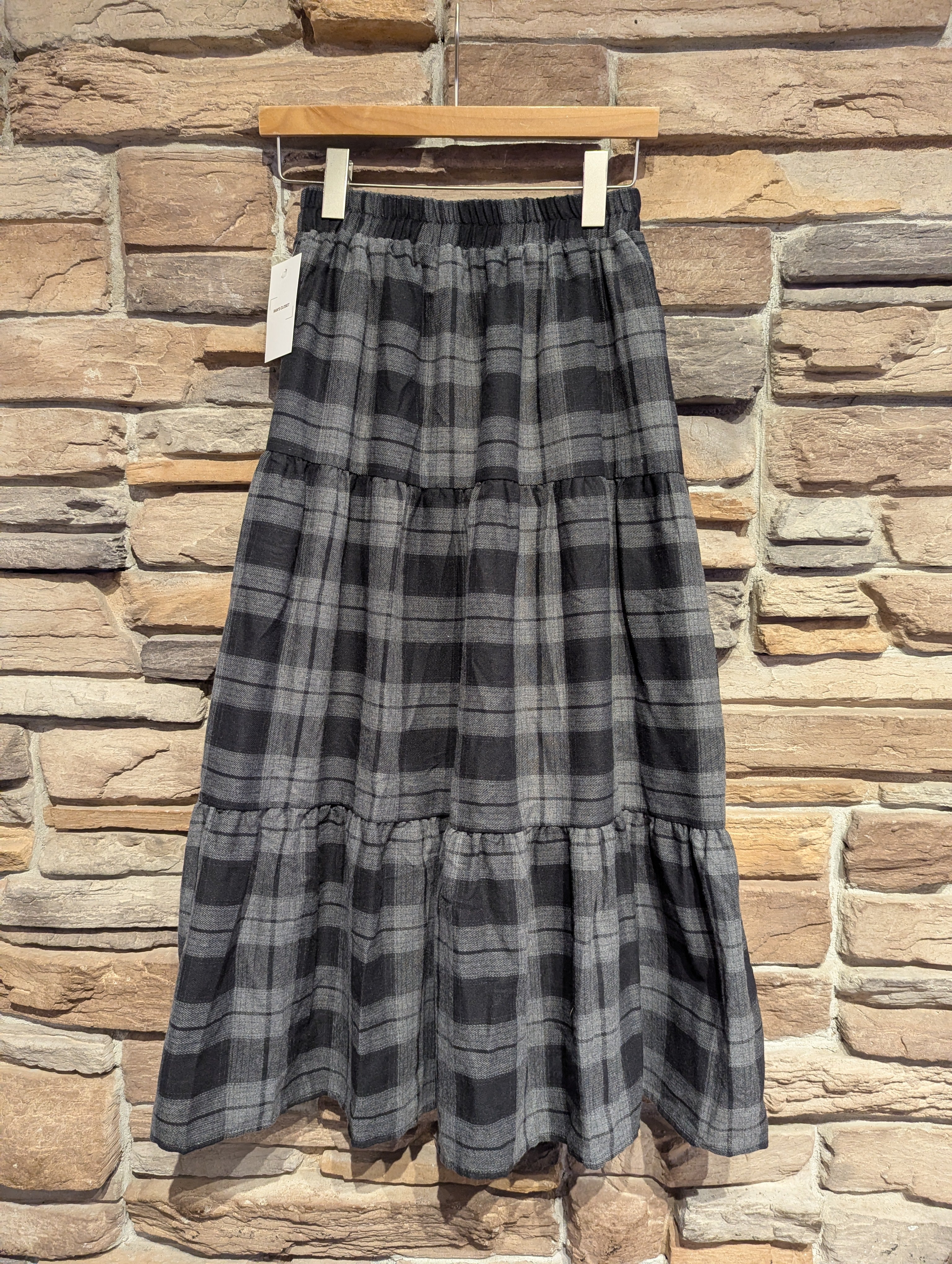 Tiered Scholar Maxi Skirt