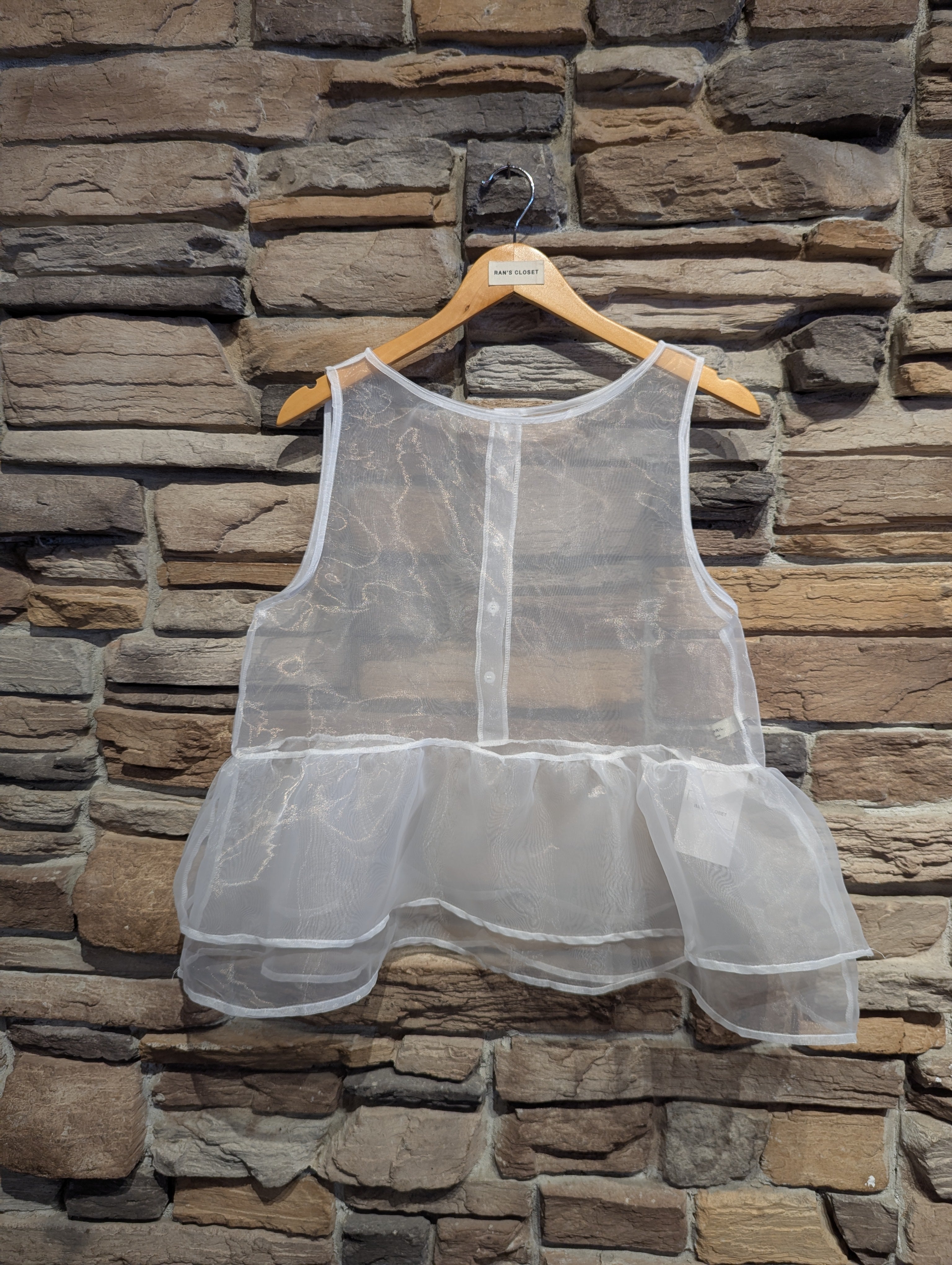Cloud Ruffle Peplum Top